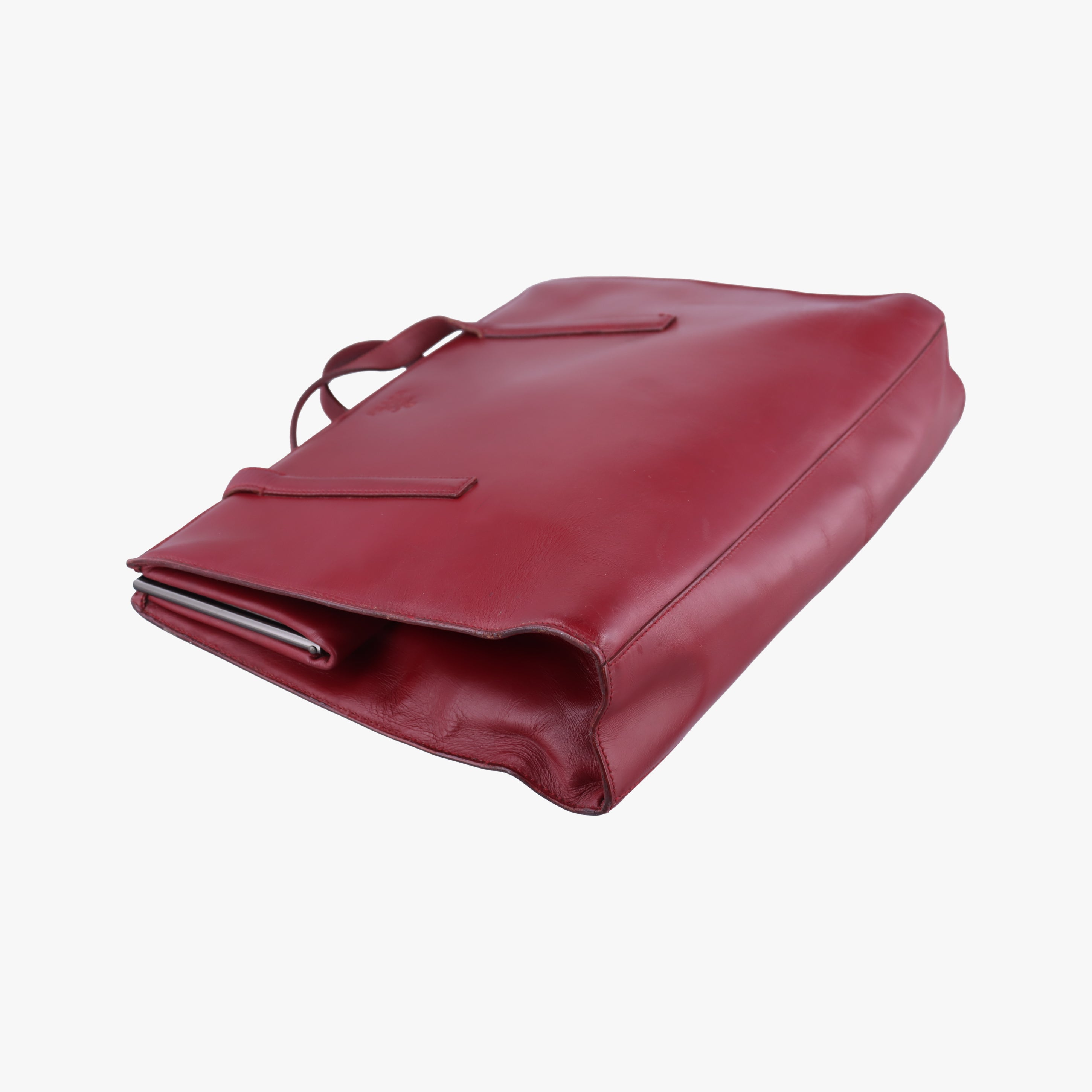 Pre-owned Prada Re-Edition 1995 Red Brushed  leather  shoulderbag | stylenewstar