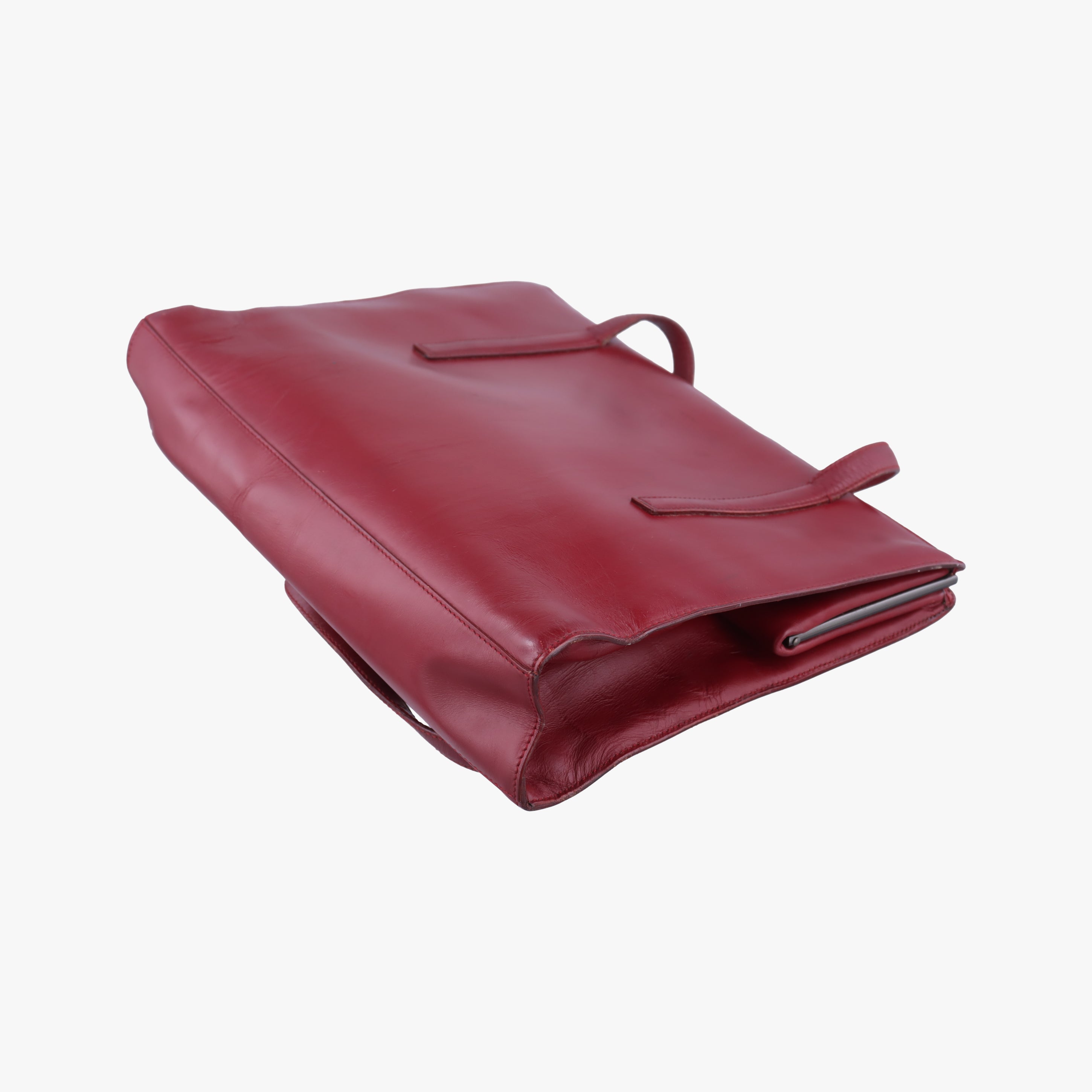 Pre-owned Prada Re-Edition 1995 Red Brushed  leather  shoulderbag | stylenewstar