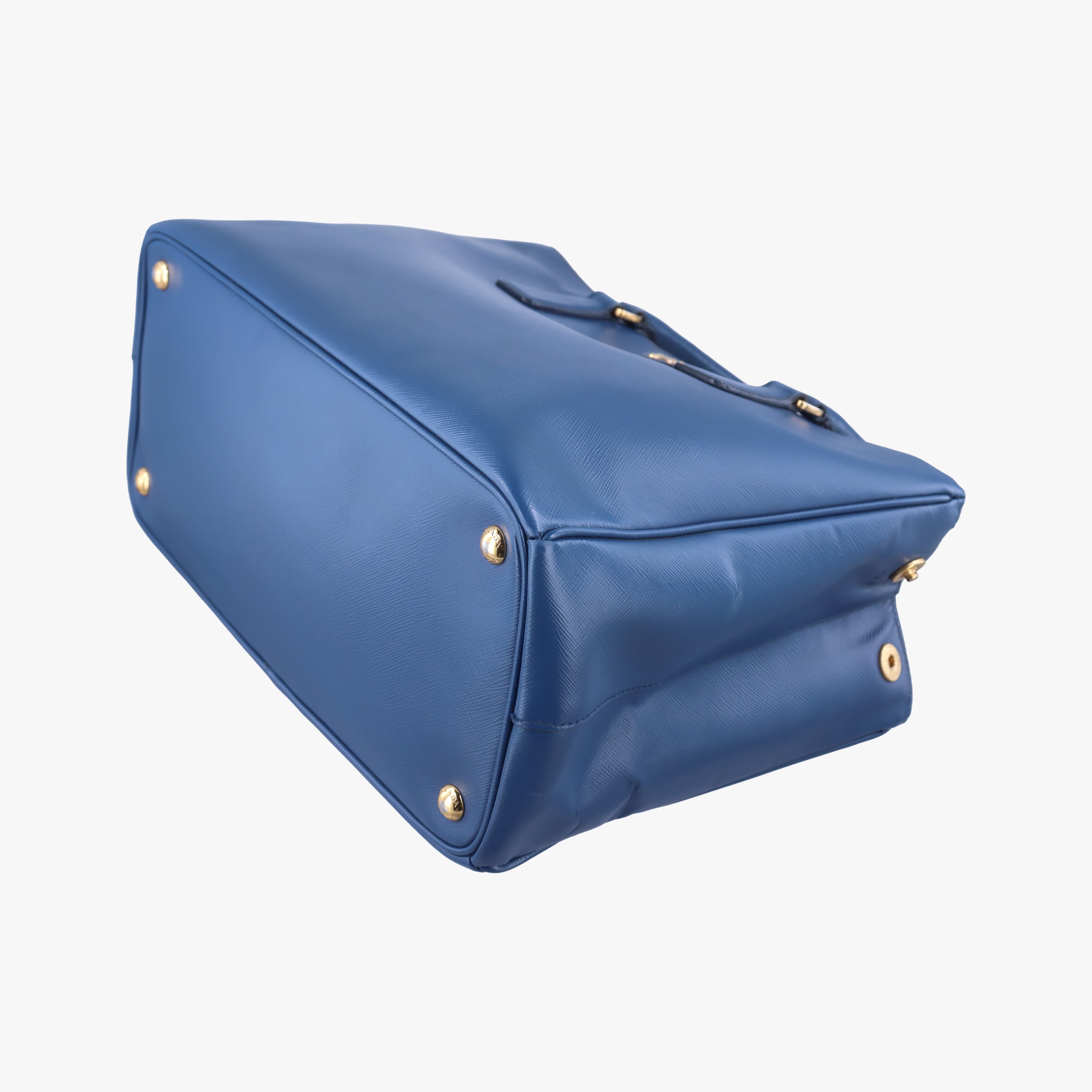 Pre-owned Prada Galleria Blue SAFFIANO Leather BN2274 shoulderbag | stylenewstar