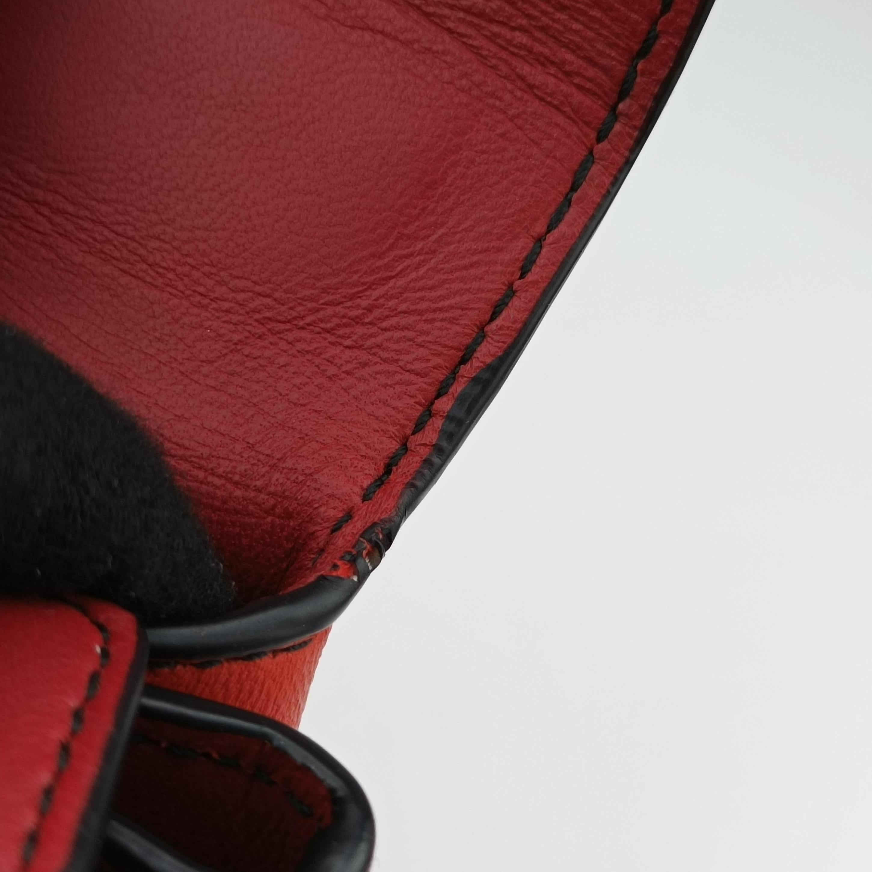 Vintage Bottega Veneta Piazza Burgundy×Red leather  shoulderbag | stylenewstar