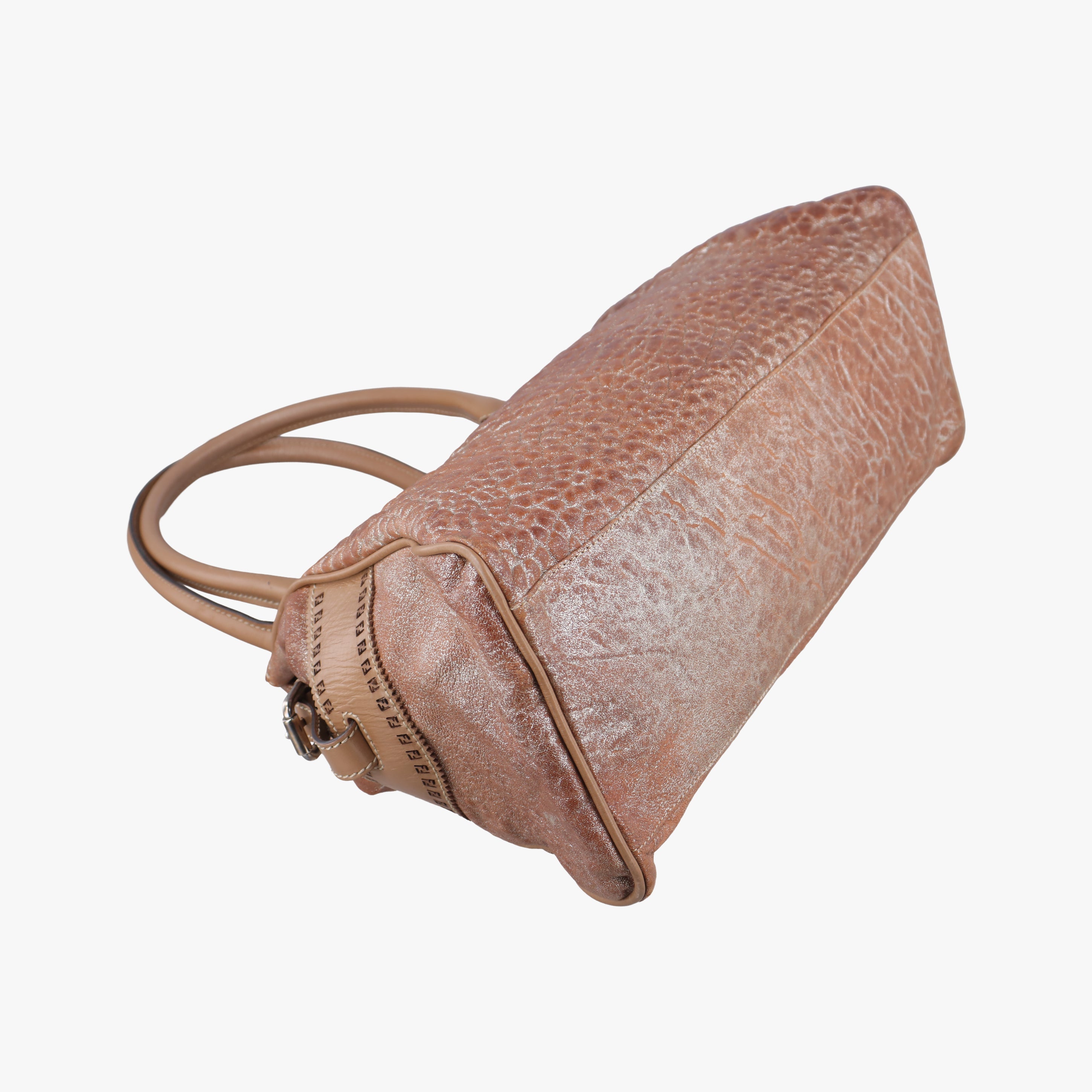 Pre-owned Fendi Etniko Brown Leather 8BN162 handbag | stylenewstar