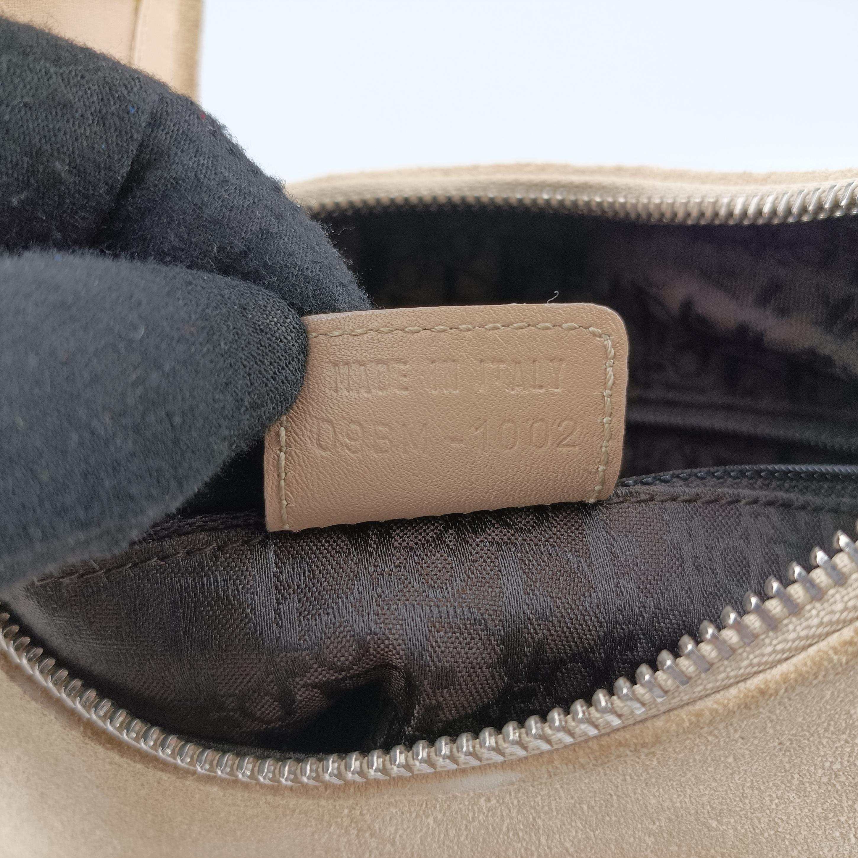 Pre-owned Christian Dior Admit It Beige suede  shoulderbag | stylenewstar