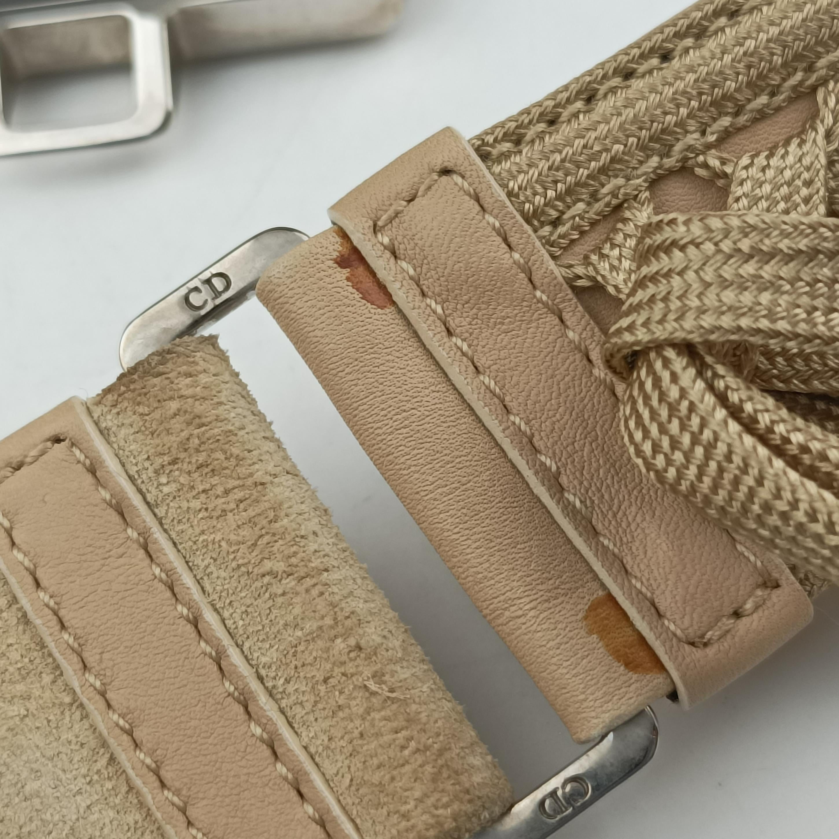 Pre-owned Christian Dior Admit It Beige suede  shoulderbag | stylenewstar