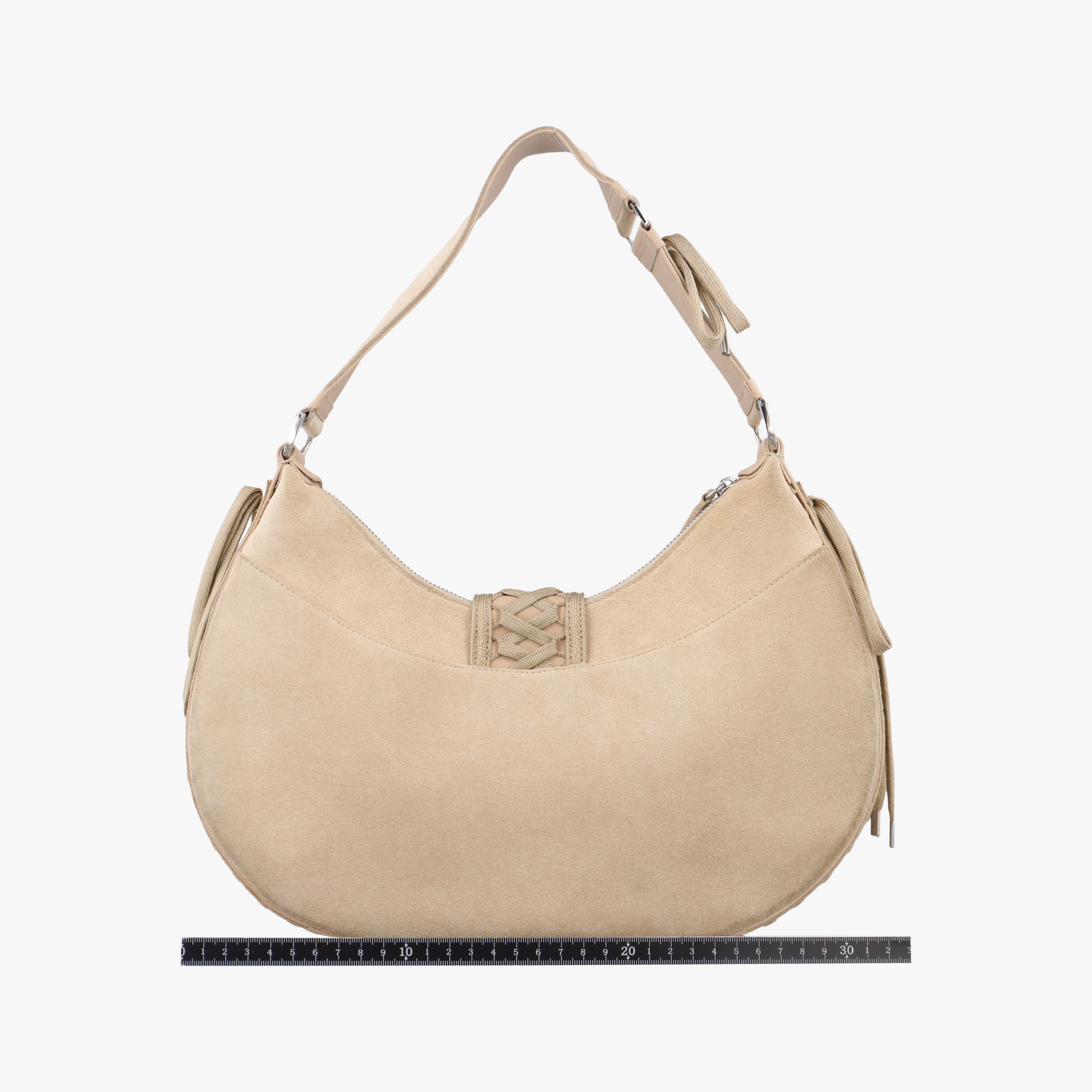 Pre-owned Christian Dior Admit It Beige suede  shoulderbag | stylenewstar