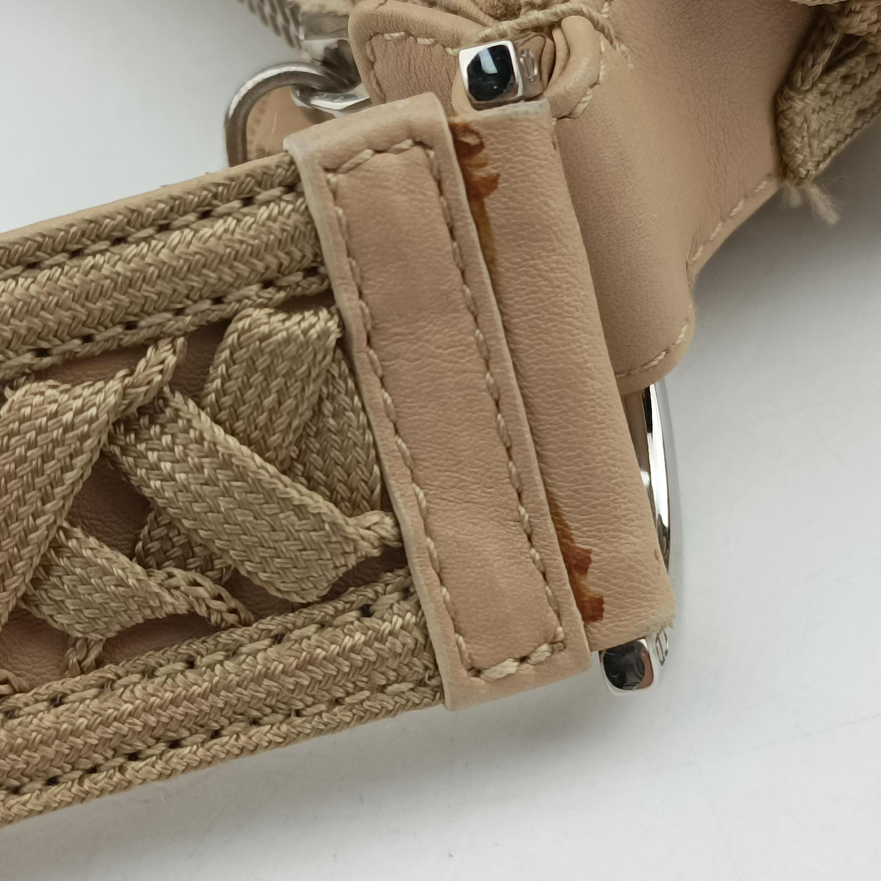 Pre-owned Christian Dior Admit It Beige suede  shoulderbag | stylenewstar