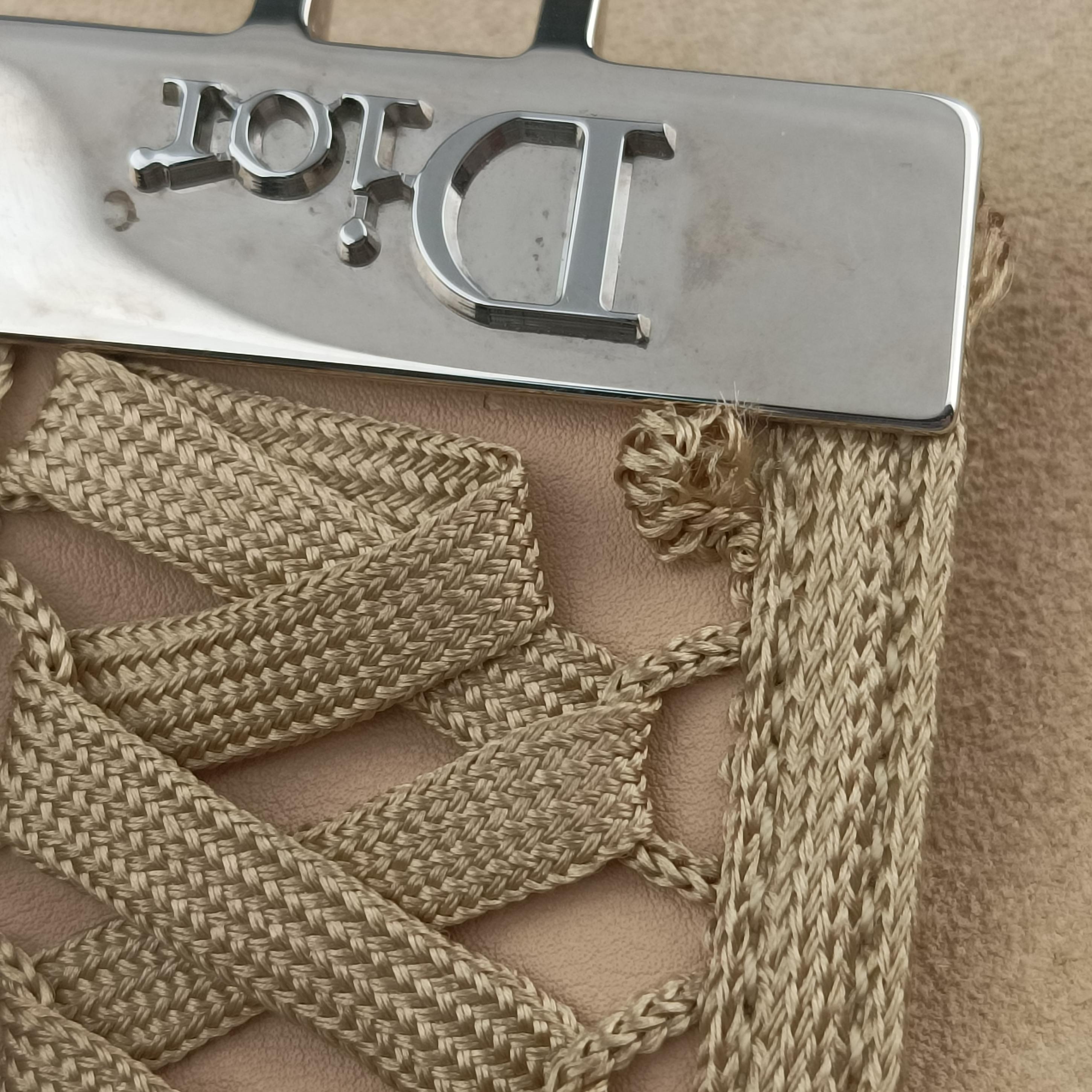 Pre-owned Christian Dior Admit It Beige suede  shoulderbag | stylenewstar