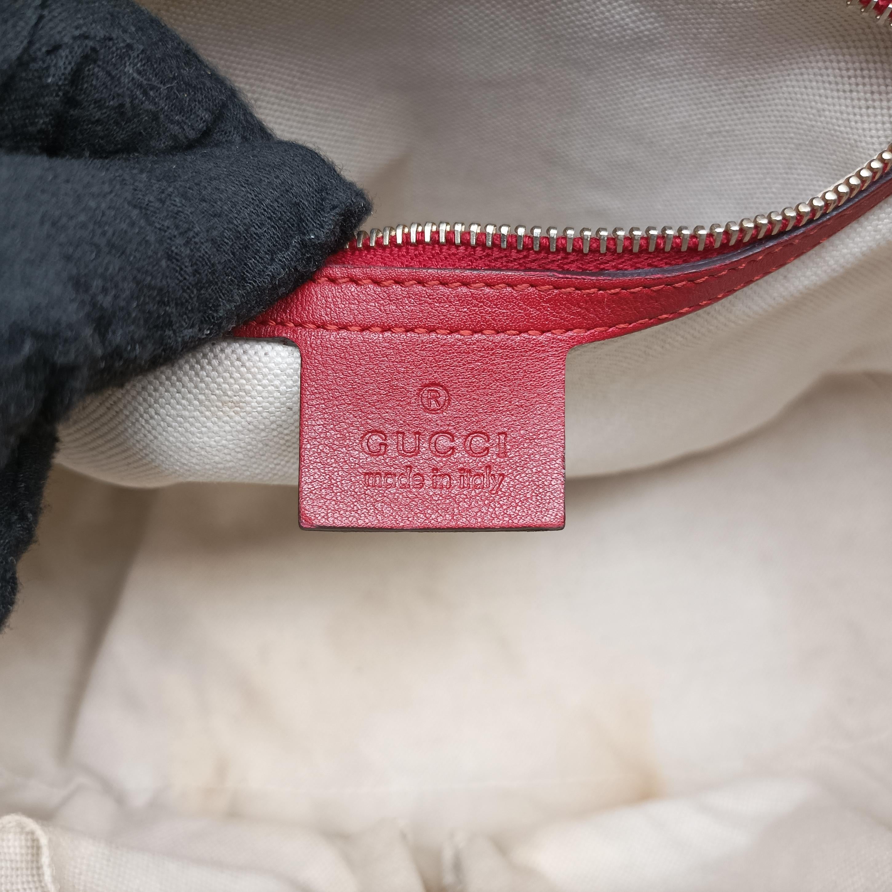 Pre-owned Gucci Microguccissima Red Patent 309617 shoulderbag | stylenewstar