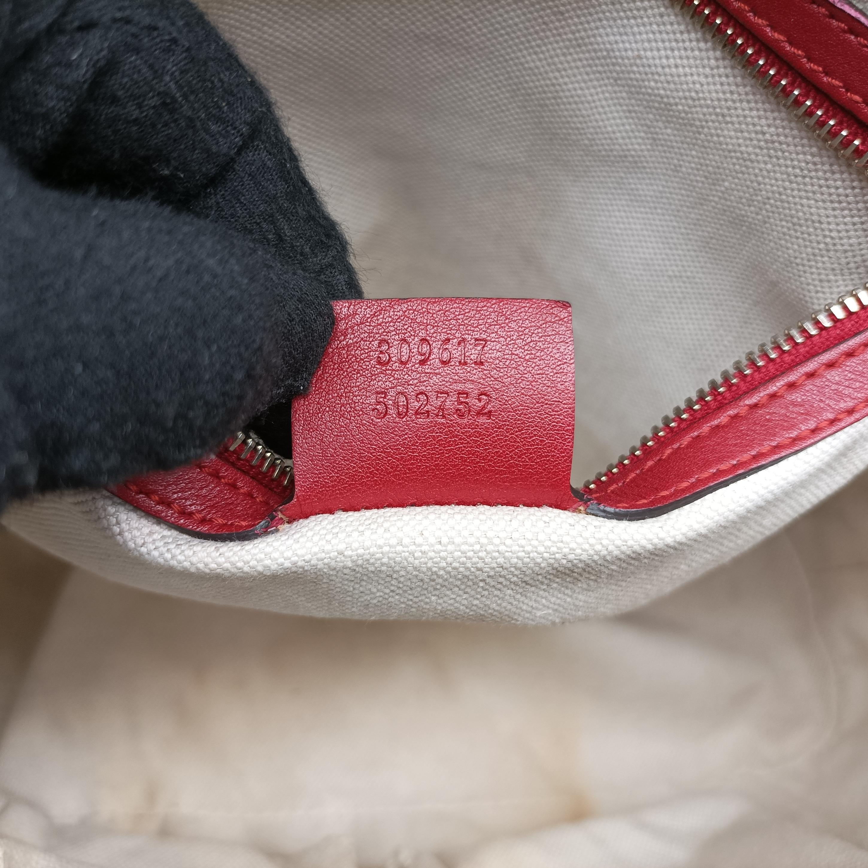 Pre-owned Gucci Microguccissima Red Patent 309617 shoulderbag | stylenewstar
