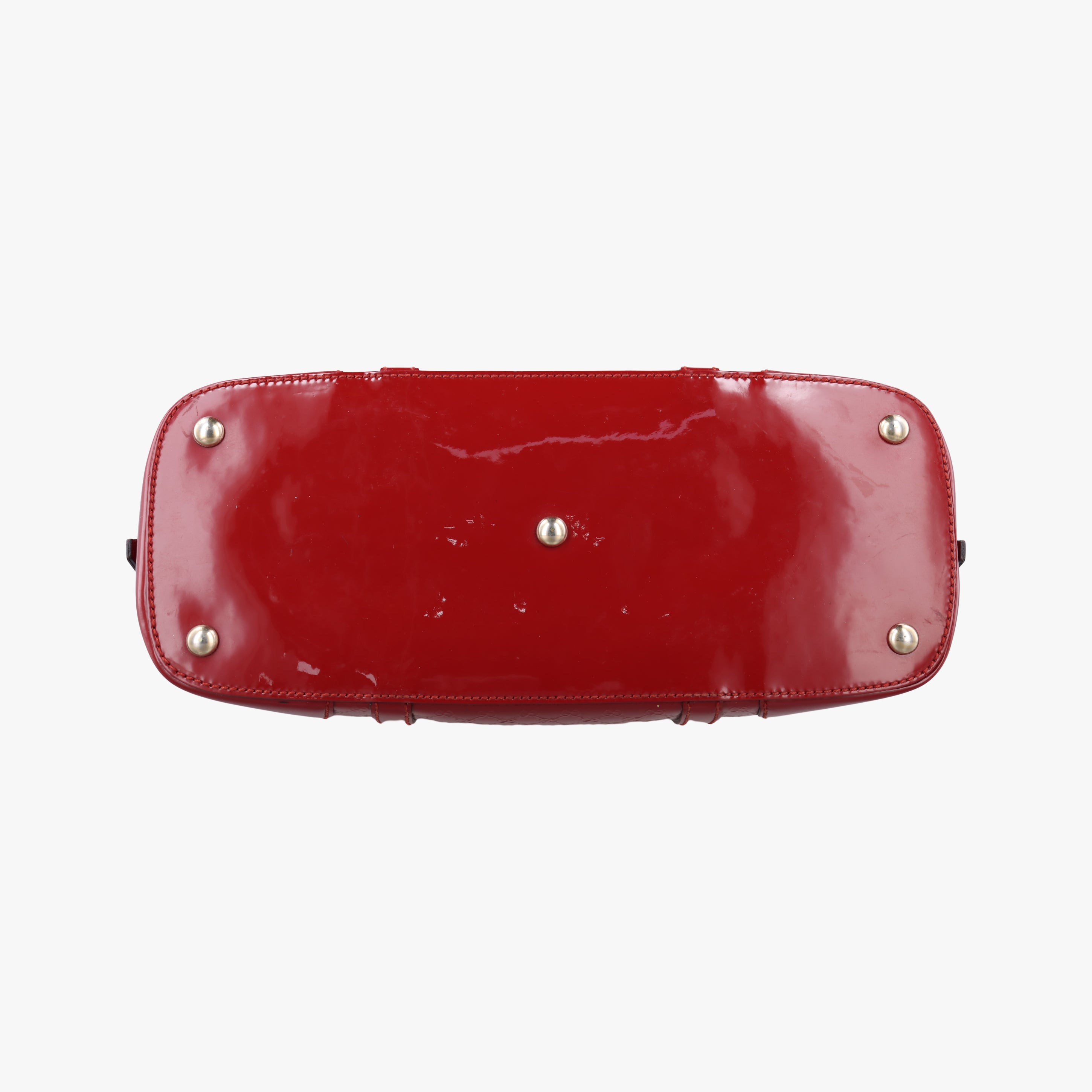 Pre-owned Gucci Microguccissima Red Patent 309617 shoulderbag | stylenewstar
