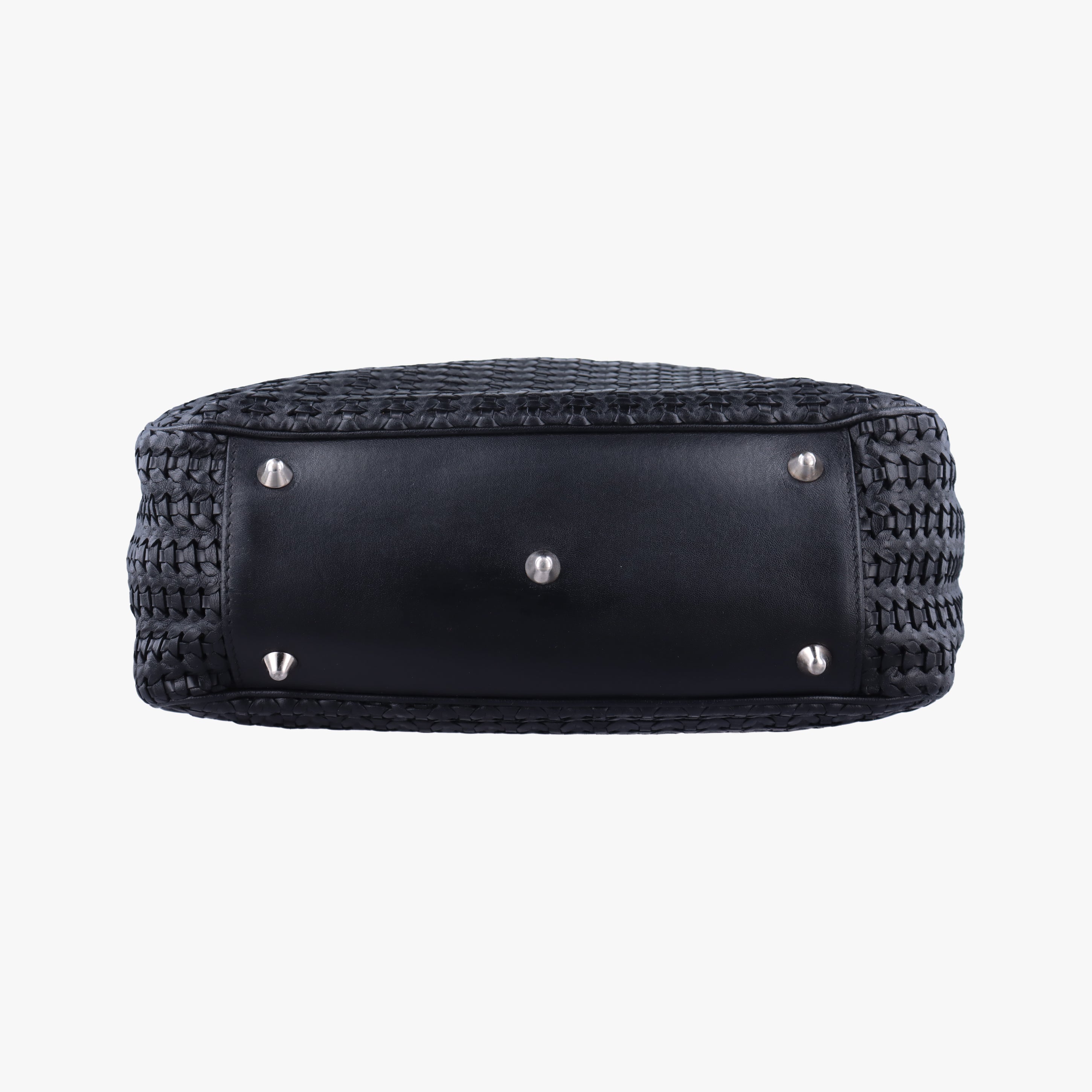 Vintage Christian Dior Lady Dior Soft Woven Shopping Tote Black lambskin  shoulderbag | stylenewstar