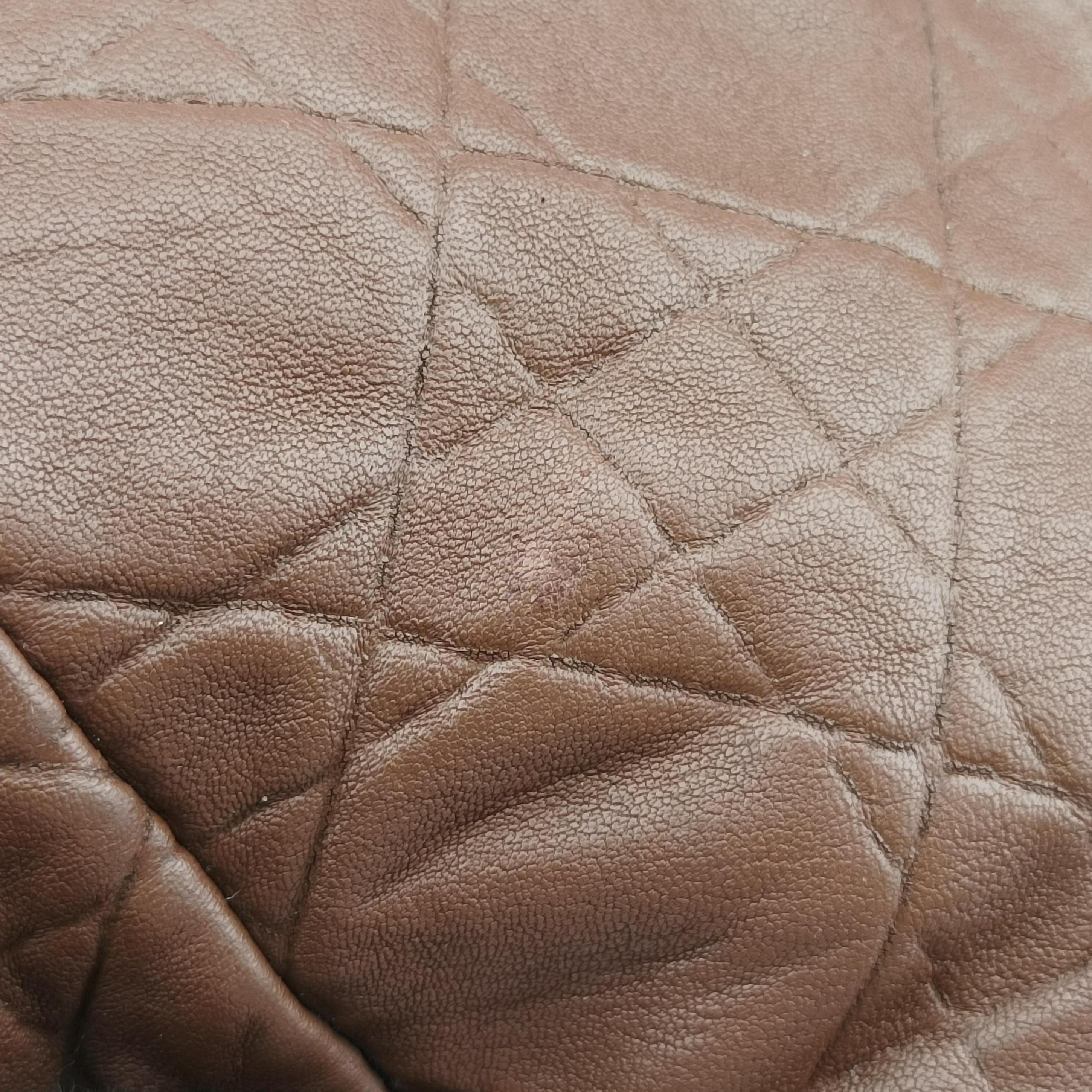 Vintage Christian Dior Cannage Dior Soft Shopping Brown lambskin  handbag | stylenewstar