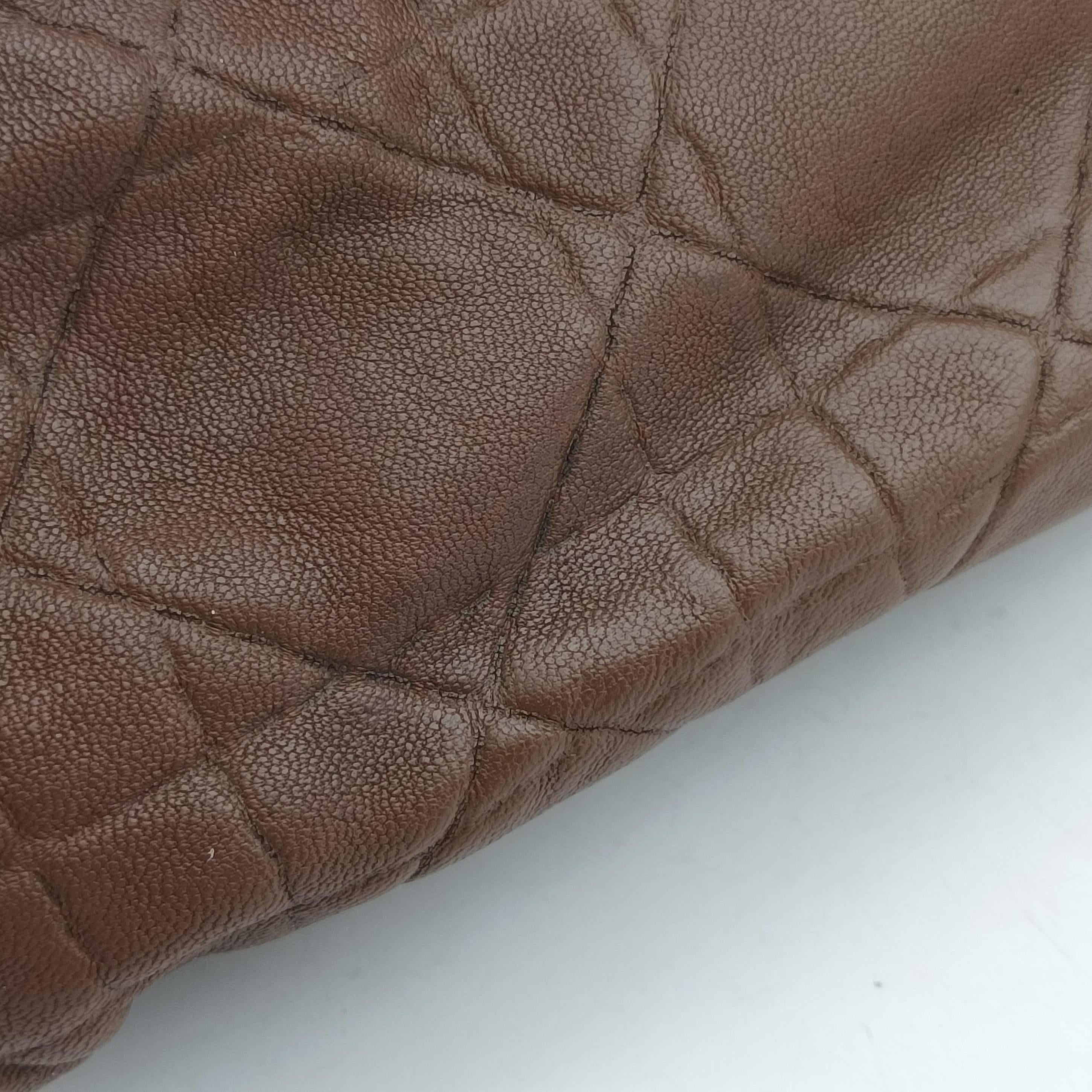 Vintage Christian Dior Cannage Dior Soft Shopping Brown lambskin  handbag | stylenewstar