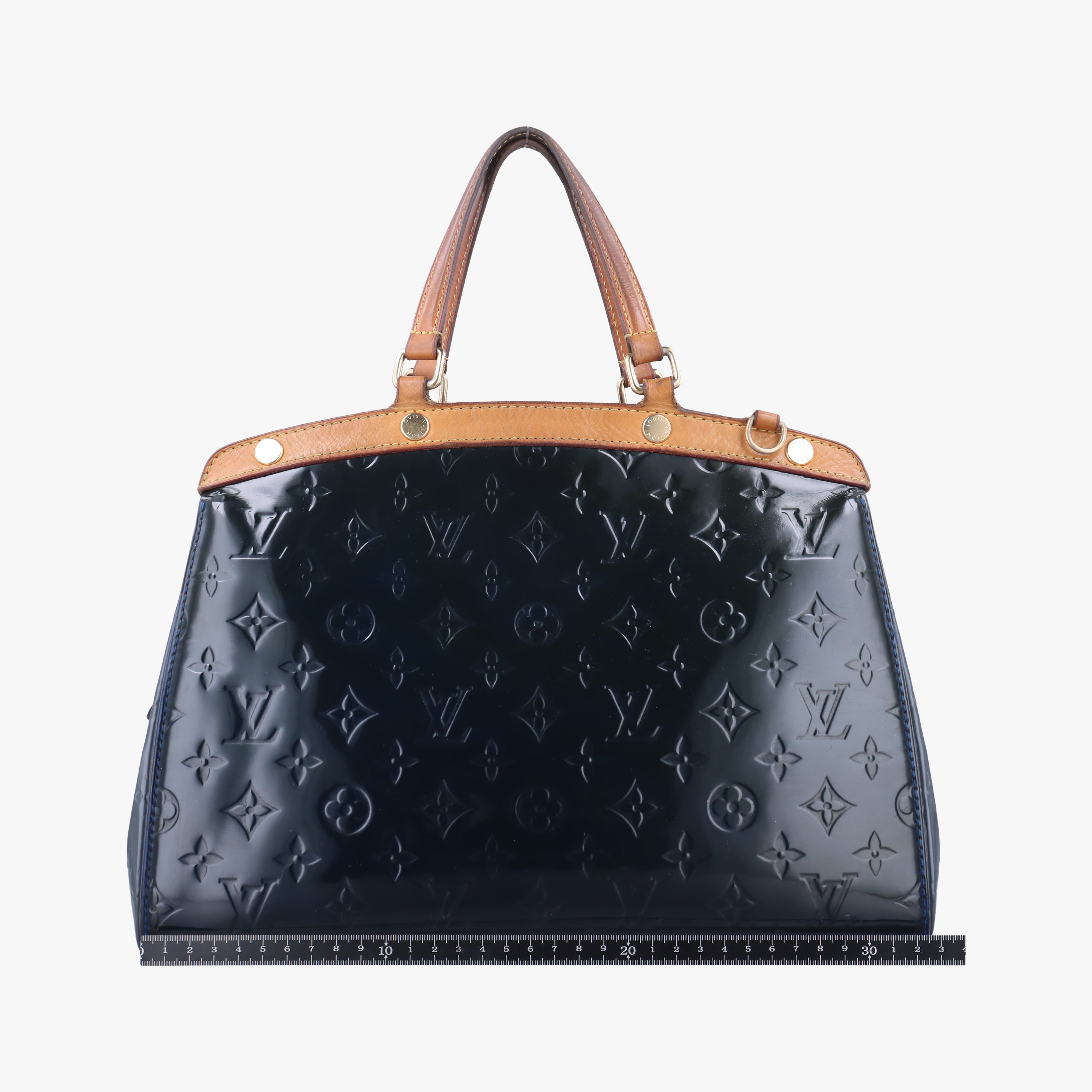 Pre-owned Louis Vuitton Brea MM granblue Vernis M90054 shoulderbag | stylenewstar