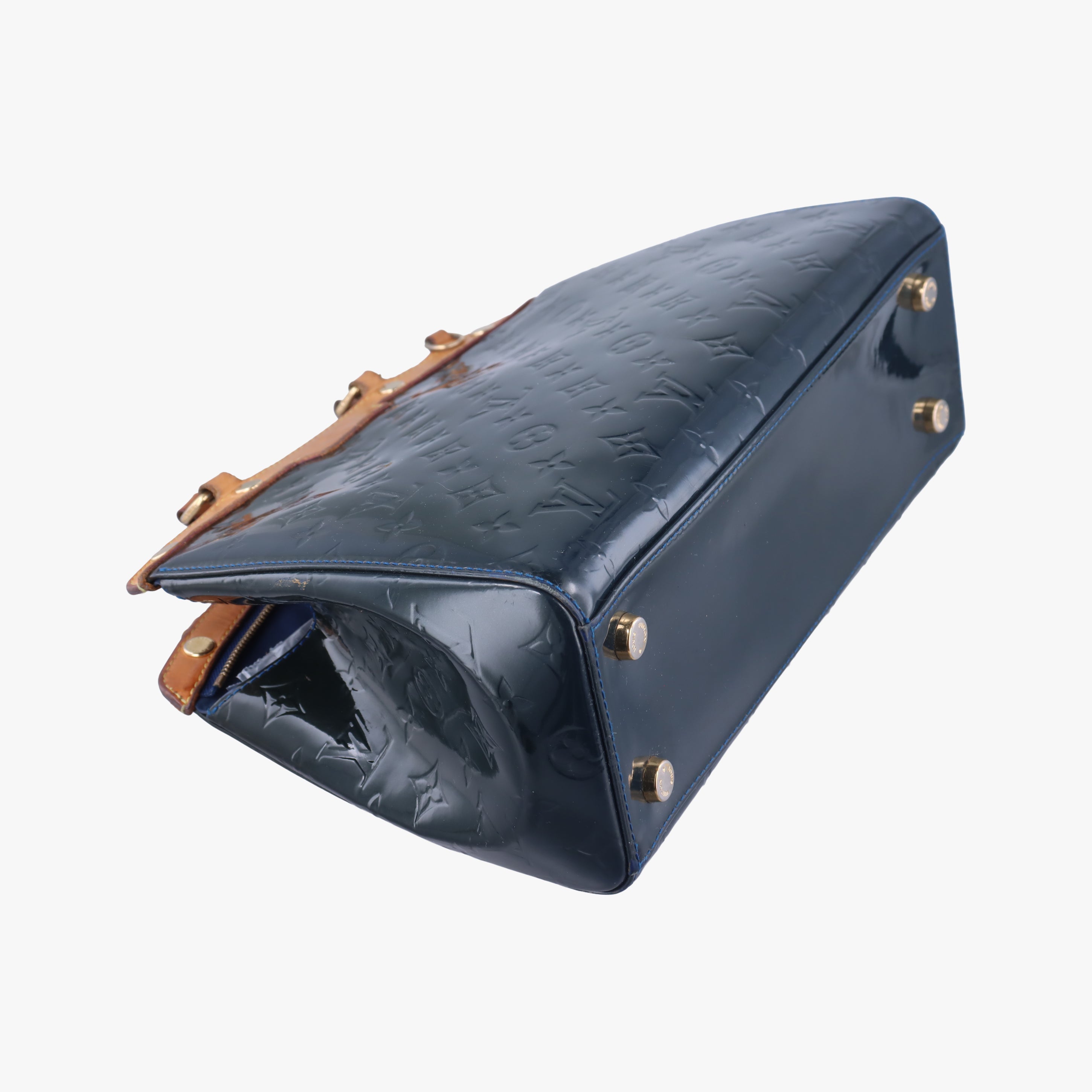 Pre-owned Louis Vuitton Brea MM granblue Vernis M90054 shoulderbag | stylenewstar