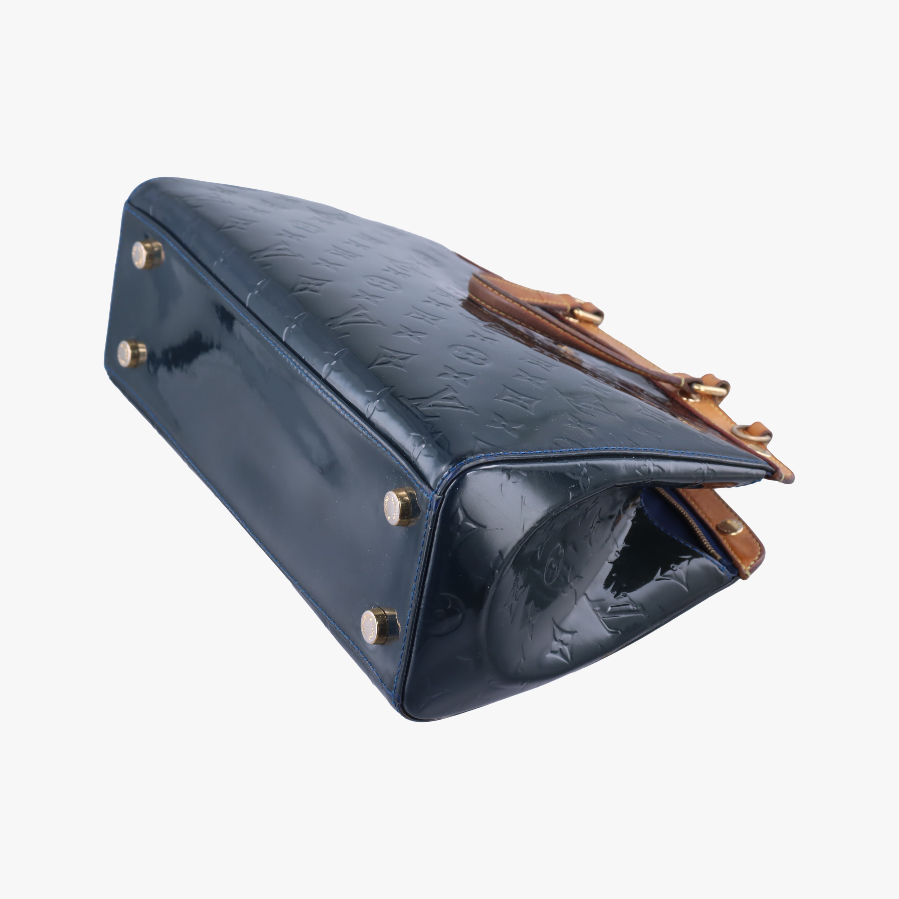 Pre-owned Louis Vuitton Brea MM granblue Vernis M90054 shoulderbag | stylenewstar