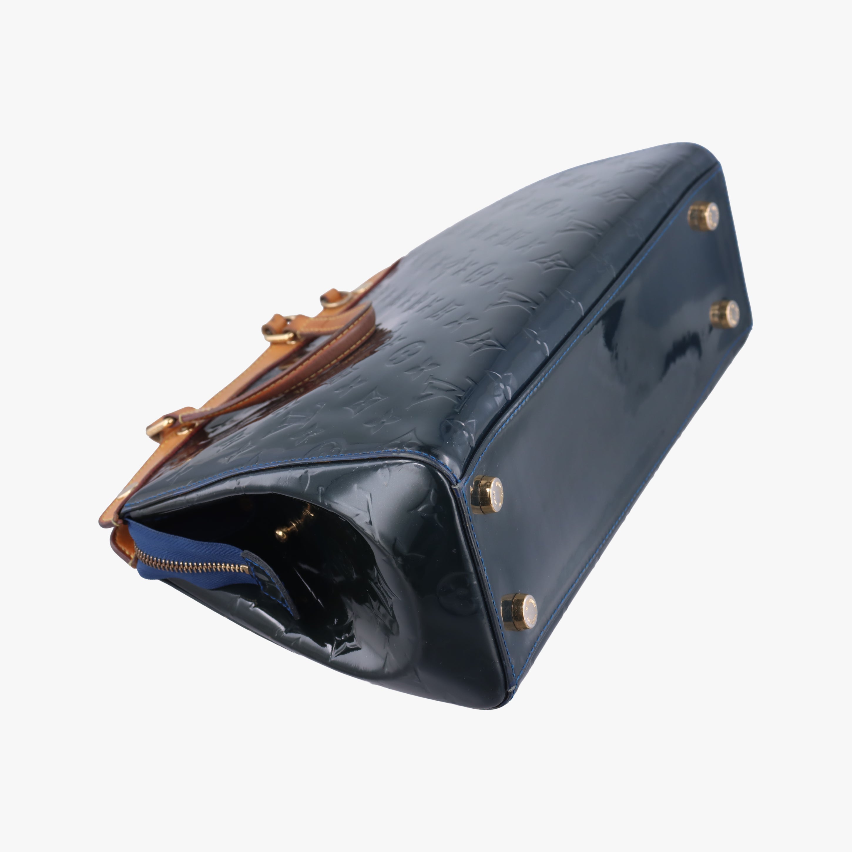 Pre-owned Louis Vuitton Brea MM granblue Vernis M90054 shoulderbag | stylenewstar