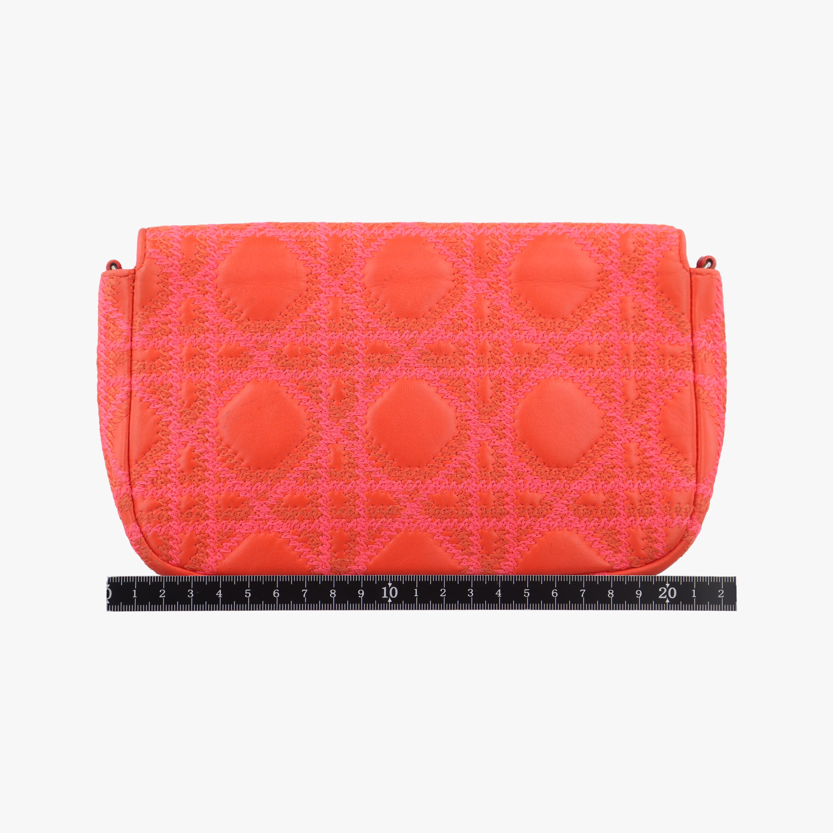 Vintage Christian Dior Miss Dior CANNAGE New Lock Orange lambskin  shoulderbag | stylenewstar