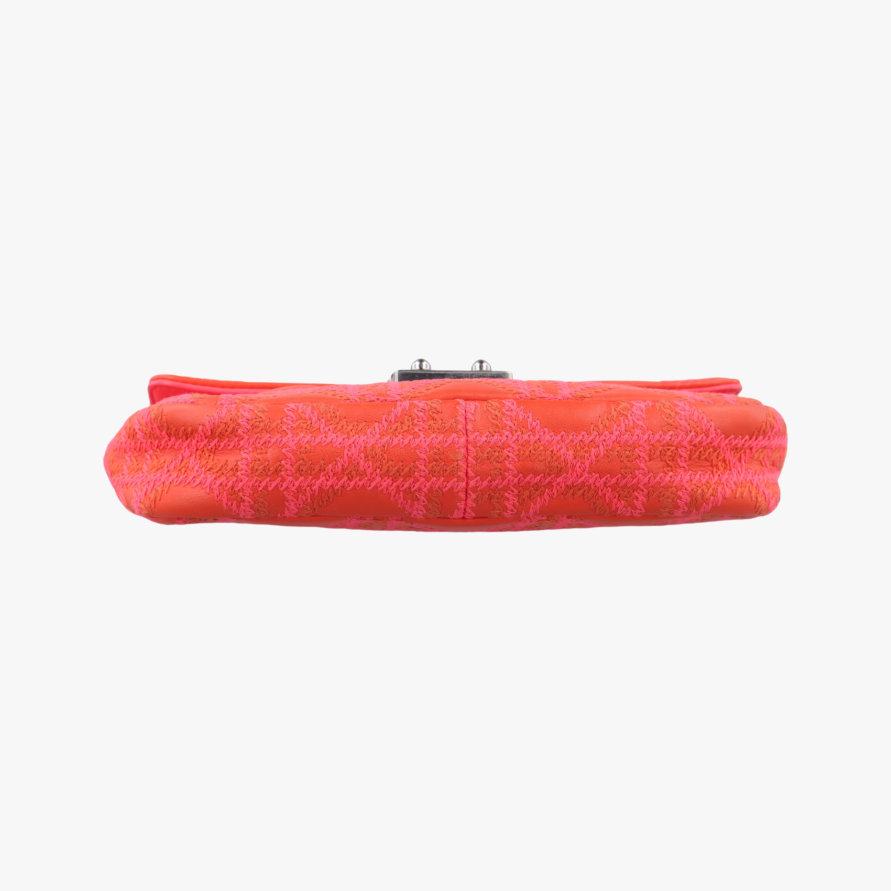 Vintage Christian Dior Miss Dior CANNAGE New Lock Orange lambskin  shoulderbag | stylenewstar