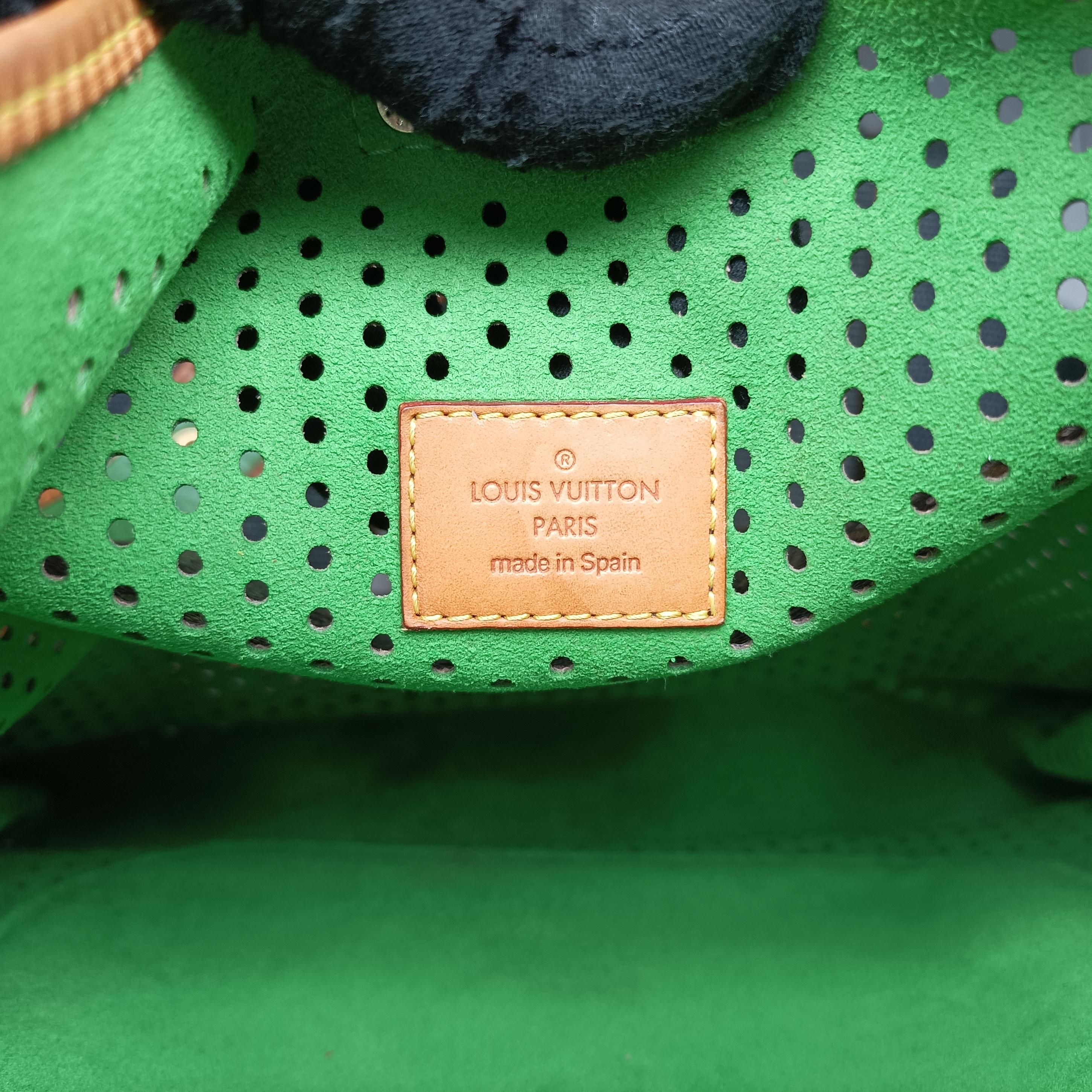 Pre-owned Louis Vuitton Musette brown×Green Monogram Perforated M95173 shoulderbag | stylenewstar