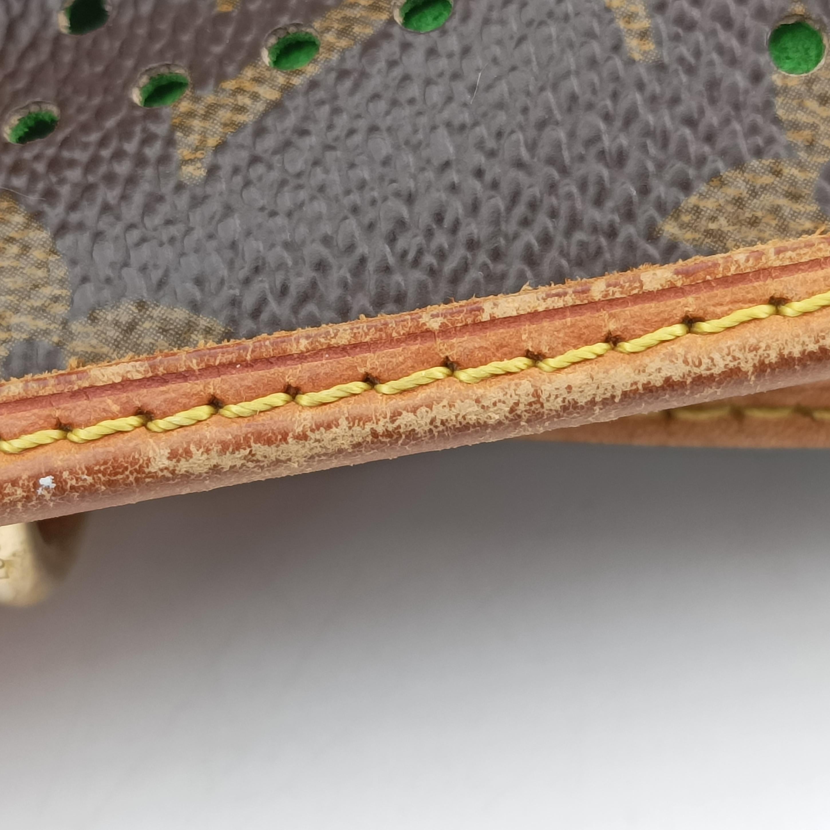 Pre-owned Louis Vuitton Musette brown×Green Monogram Perforated M95173 shoulderbag | stylenewstar