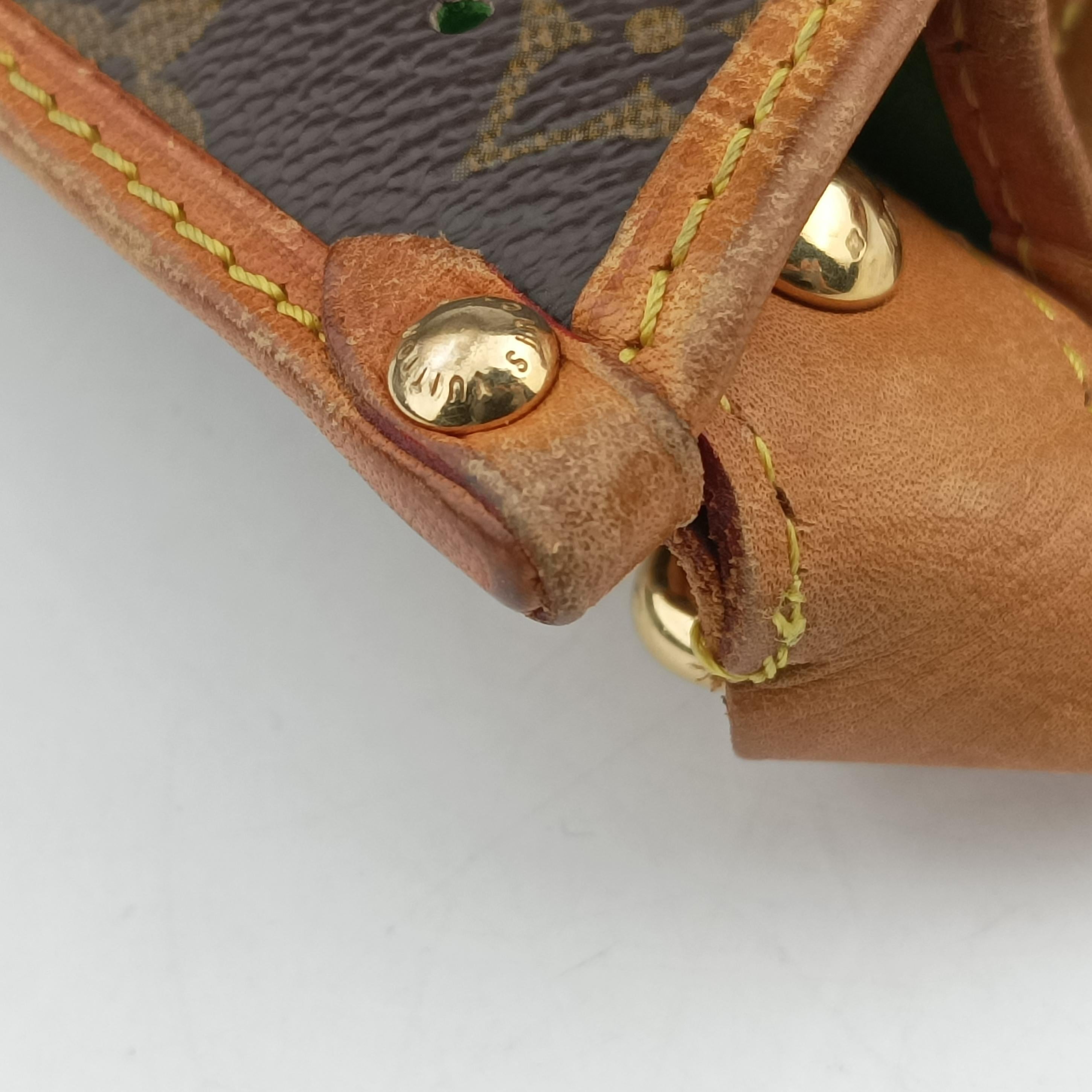 Pre-owned Louis Vuitton Musette brown×Green Monogram Perforated M95173 shoulderbag | stylenewstar