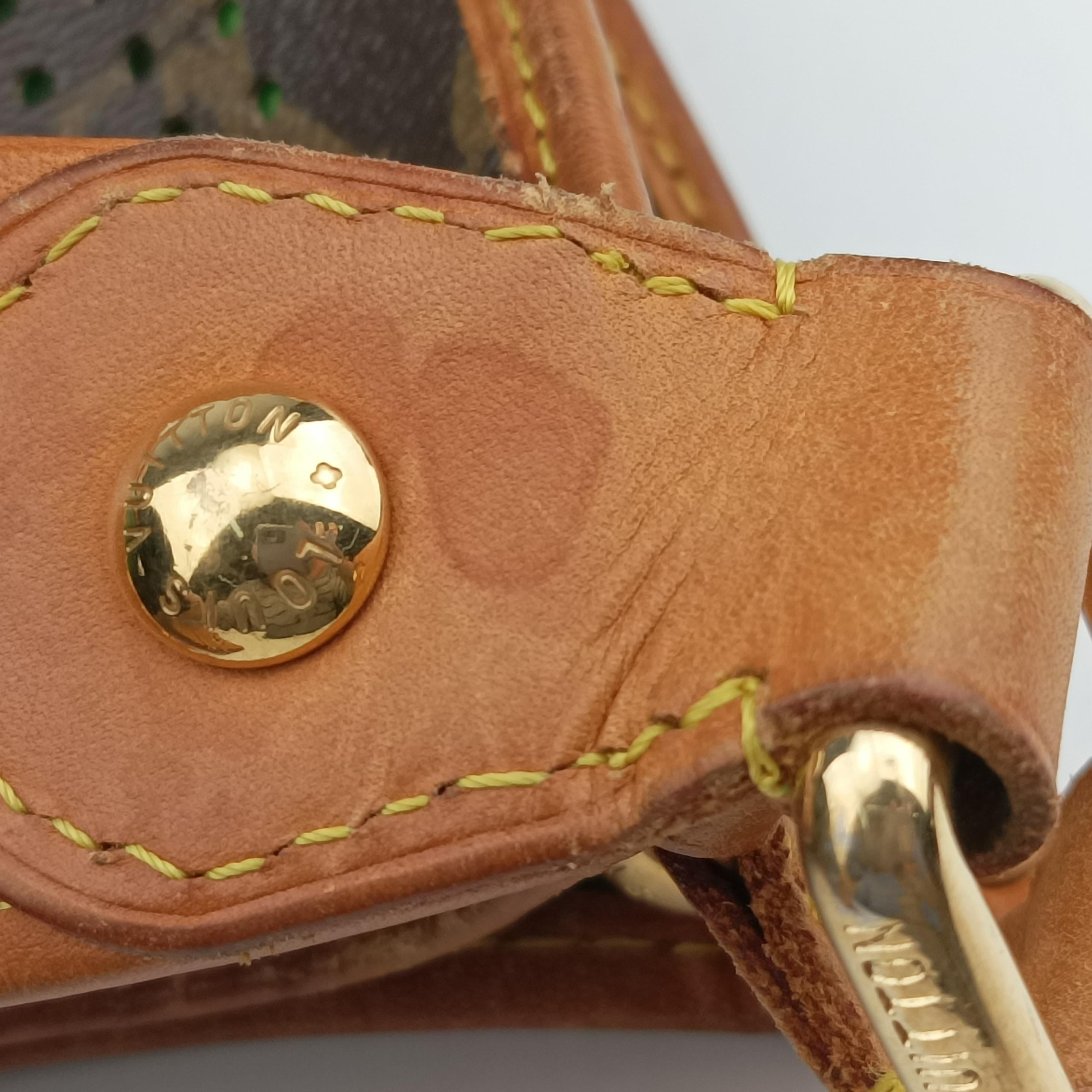 Pre-owned Louis Vuitton Musette brown×Green Monogram Perforated M95173 shoulderbag | stylenewstar