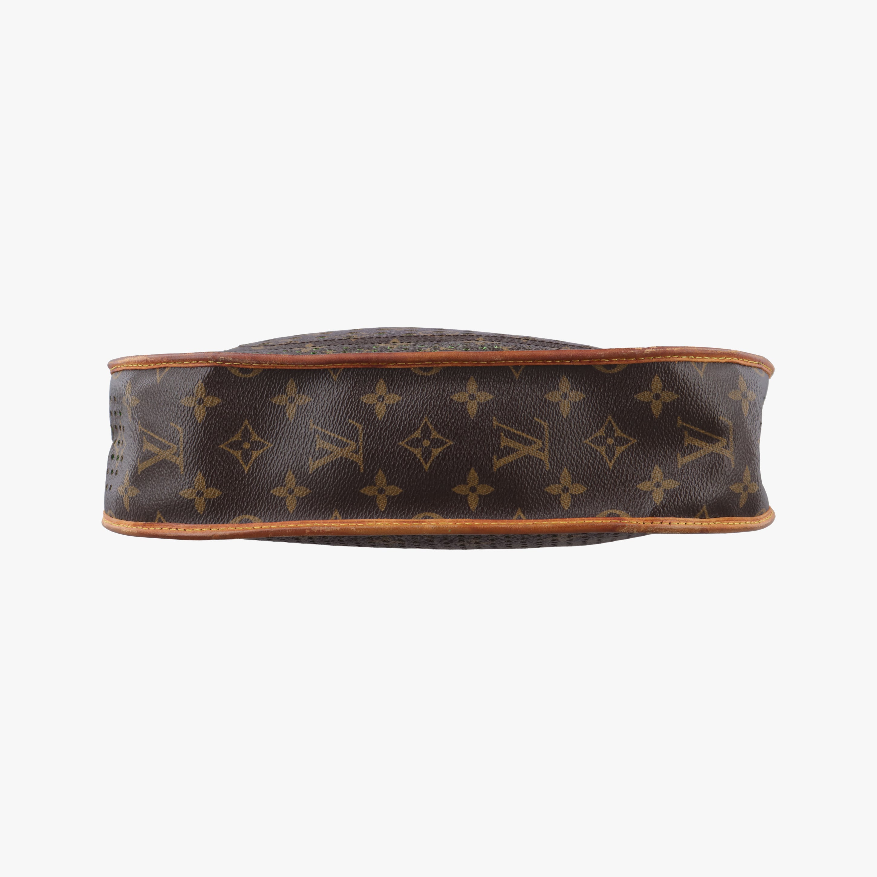Pre-owned Louis Vuitton Musette brown×Green Monogram Perforated M95173 shoulderbag | stylenewstar