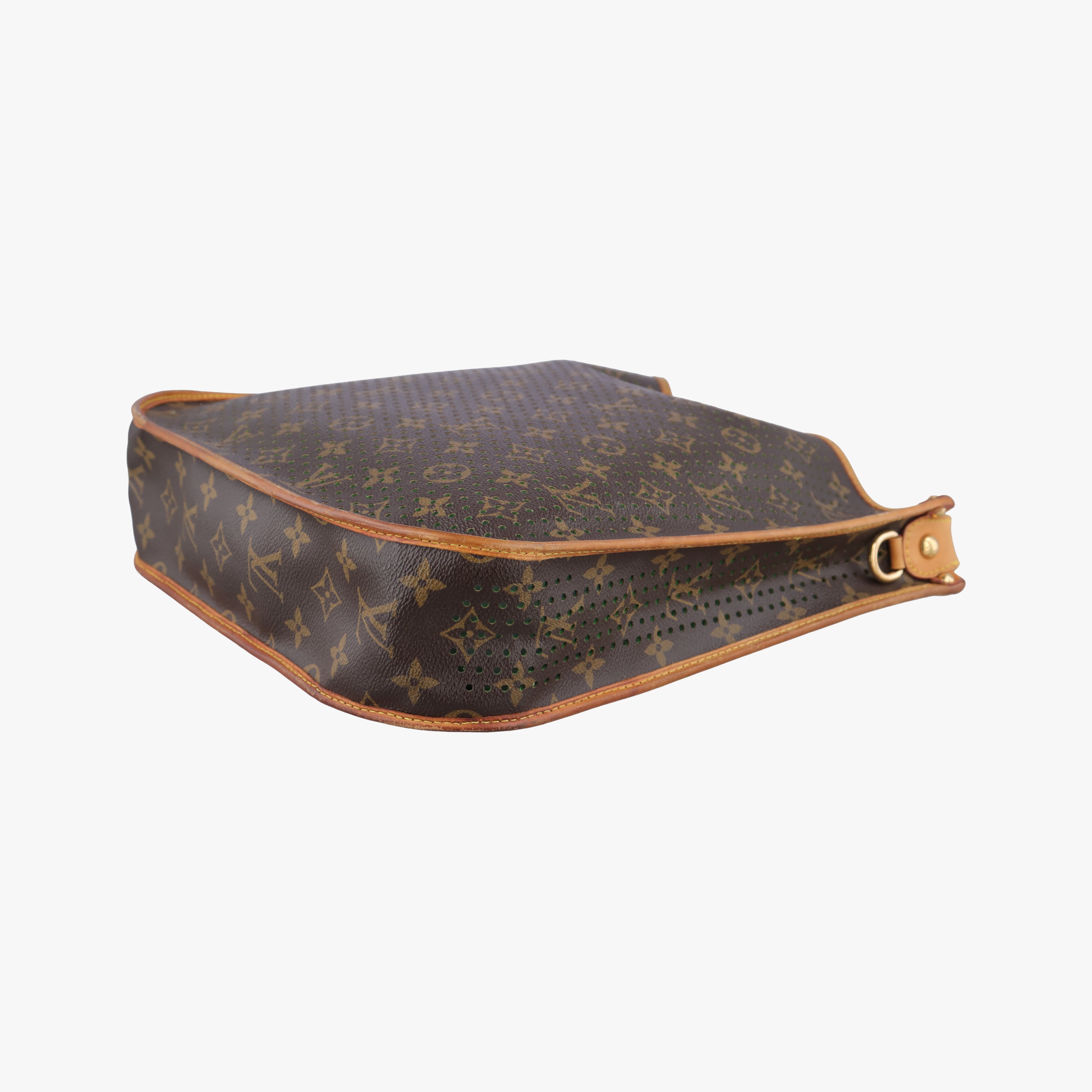 Pre-owned Louis Vuitton Musette brown×Green Monogram Perforated M95173 shoulderbag | stylenewstar