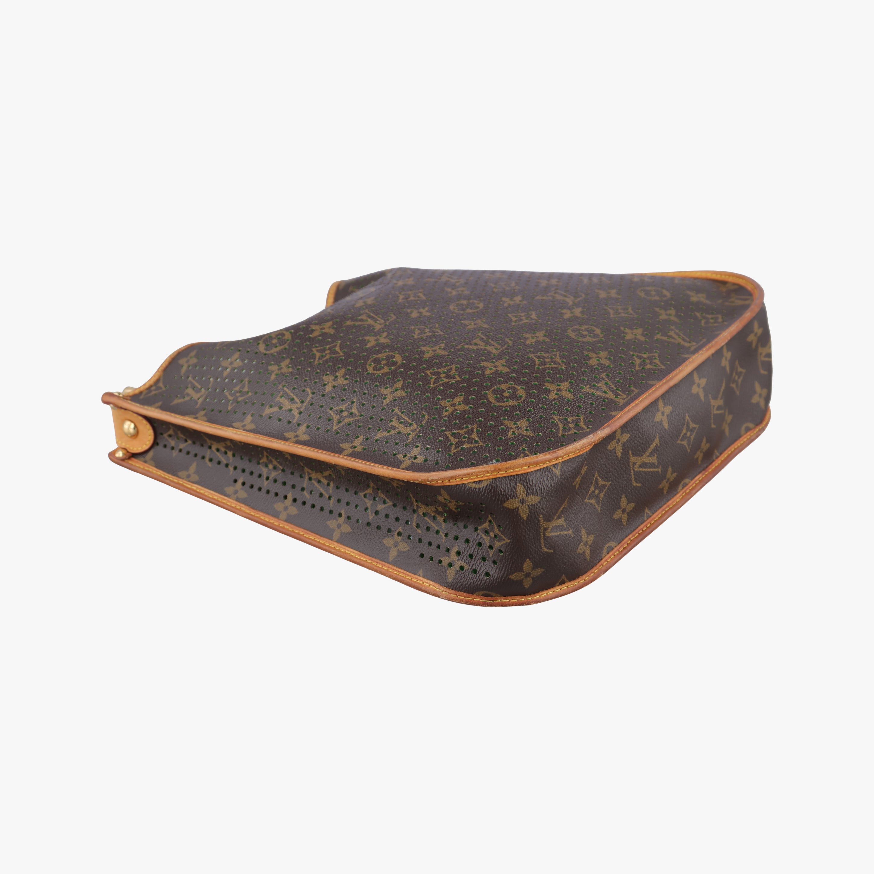 Pre-owned Louis Vuitton Musette brown×Green Monogram Perforated M95173 shoulderbag | stylenewstar