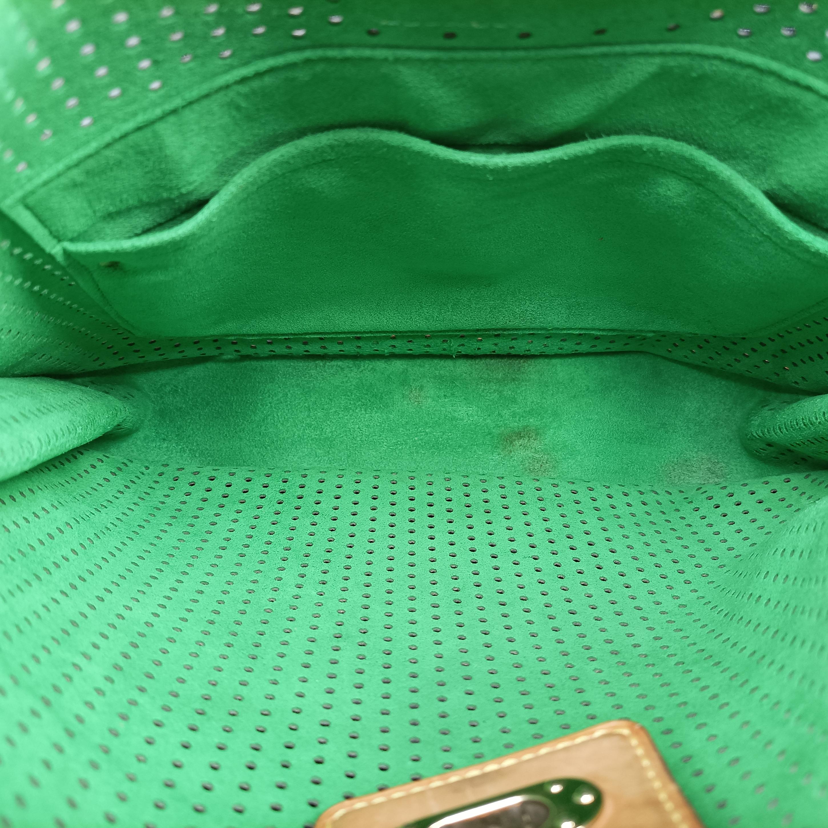 Pre-owned Louis Vuitton Musette brown×Green Monogram Perforated M95173 shoulderbag | stylenewstar