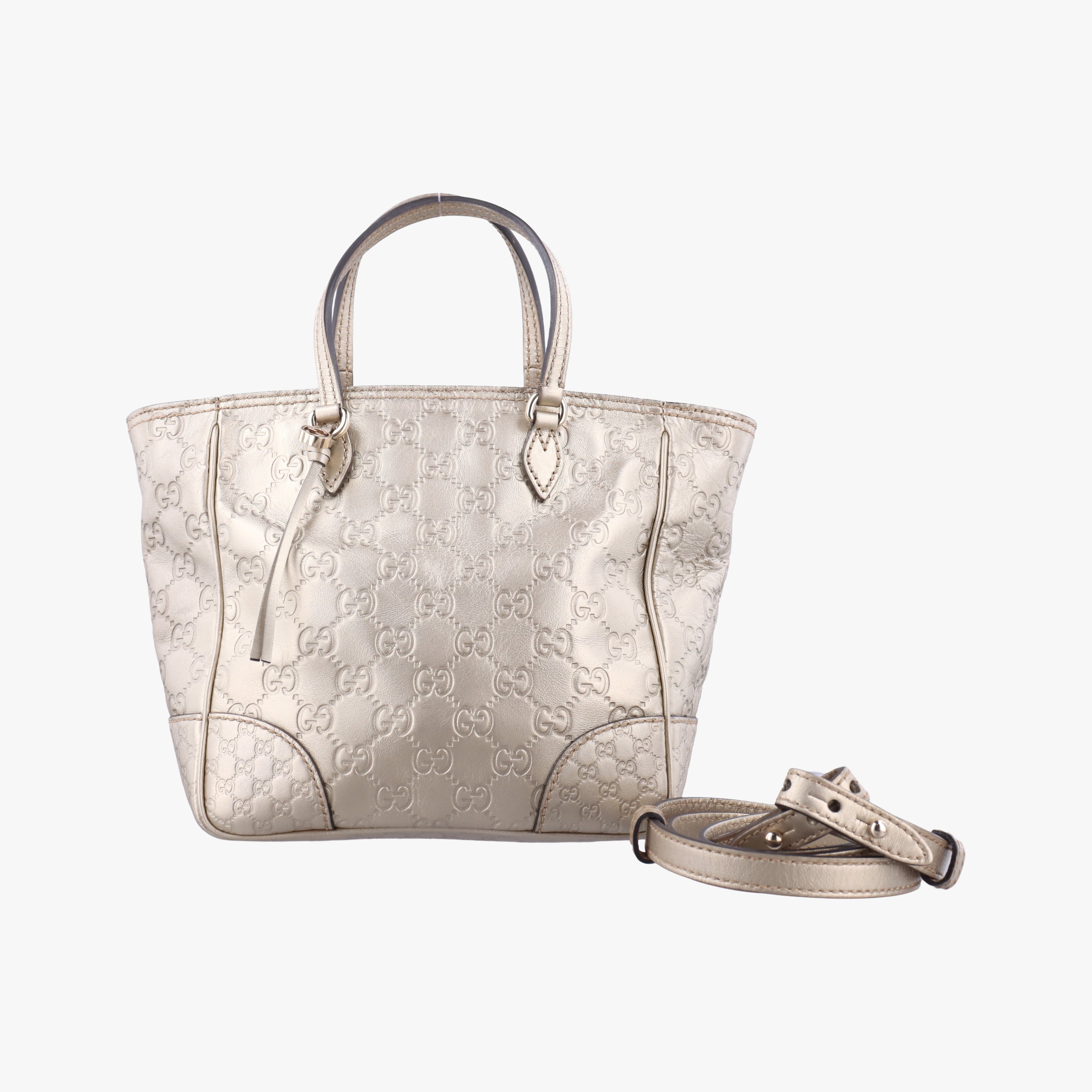 Pre-owned Gucci Bree Golden Leather 353121 shoulderbag | stylenewstar