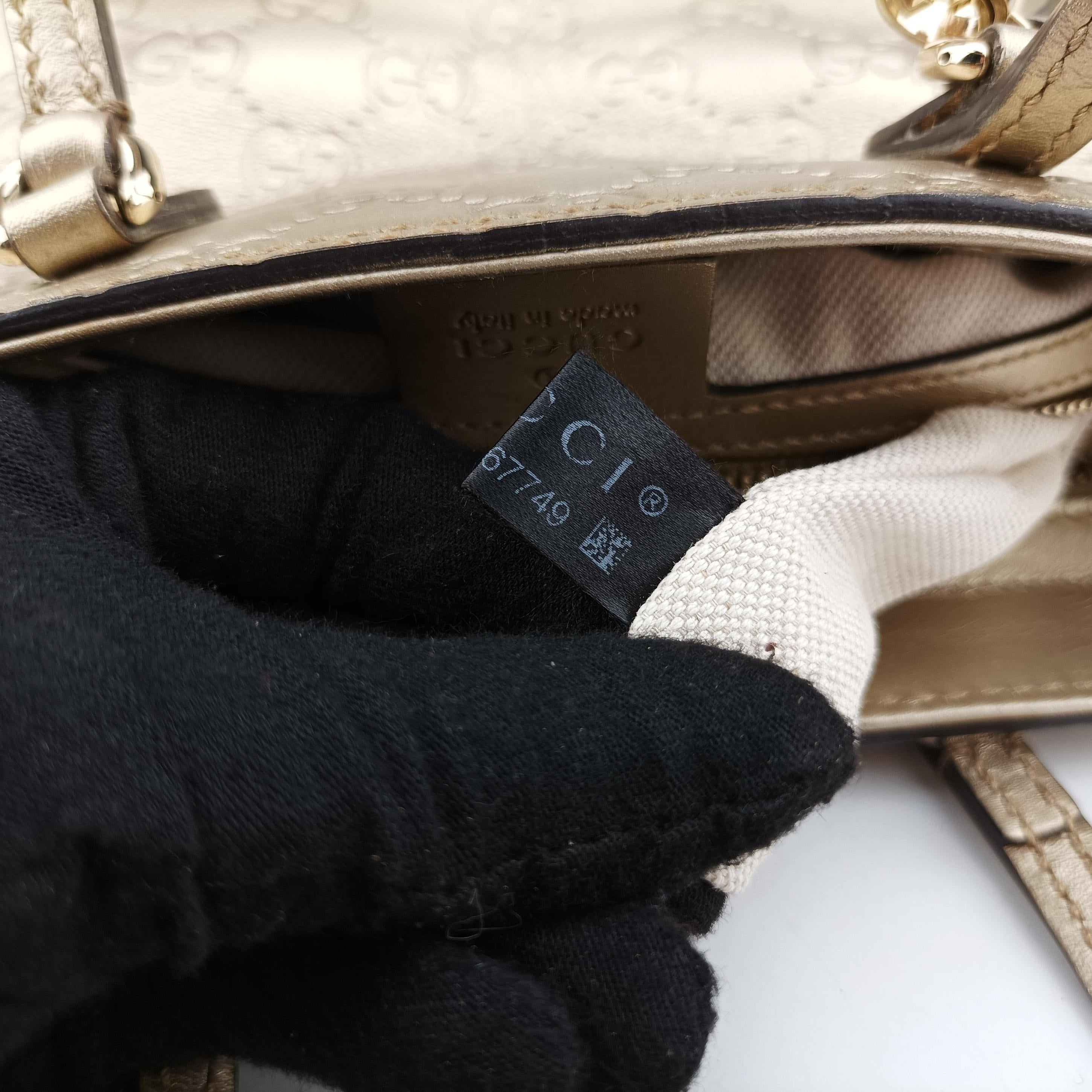 Pre-owned Gucci Bree Golden Leather 353121 shoulderbag | stylenewstar