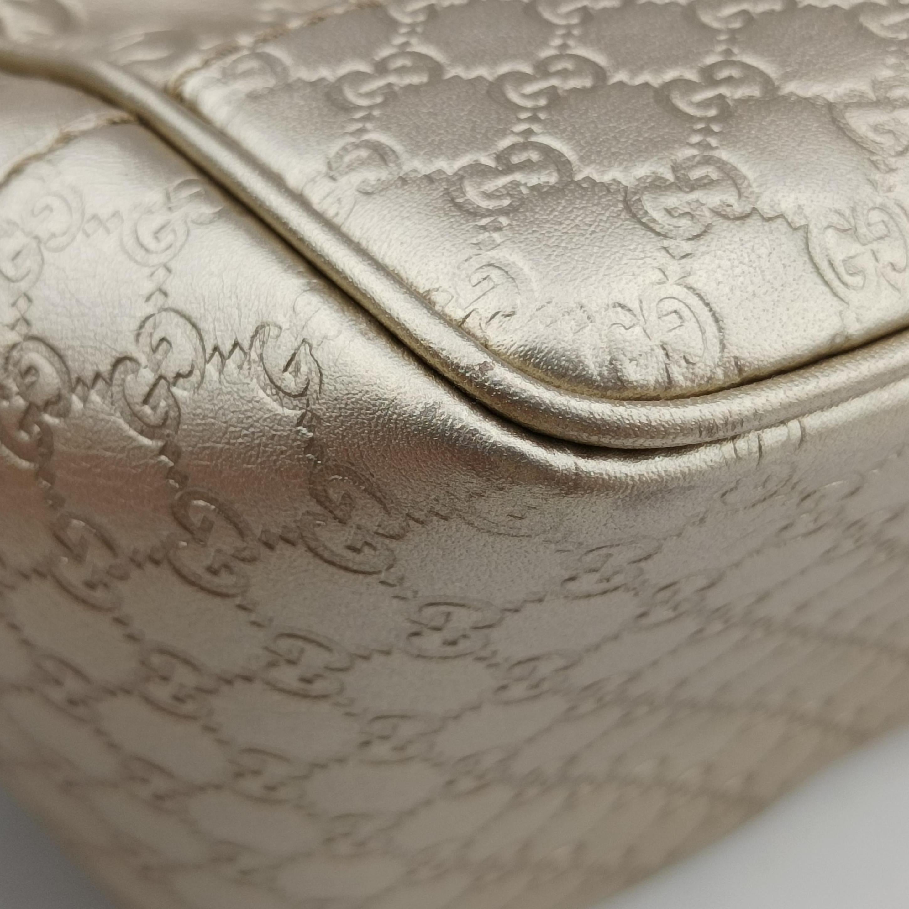 Pre-owned Gucci Bree Golden Leather 353121 shoulderbag | stylenewstar