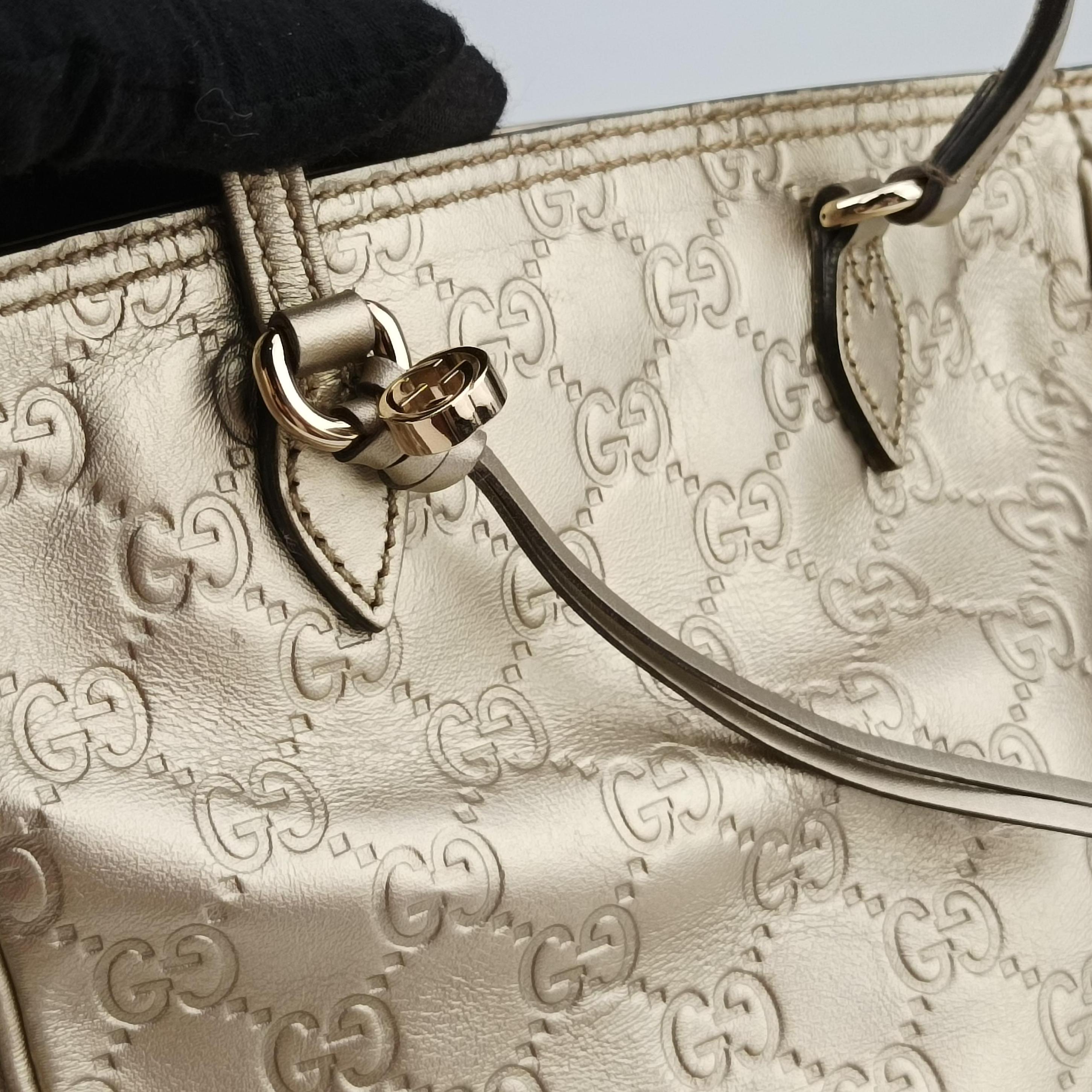 Pre-owned Gucci Bree Golden Leather 353121 shoulderbag | stylenewstar