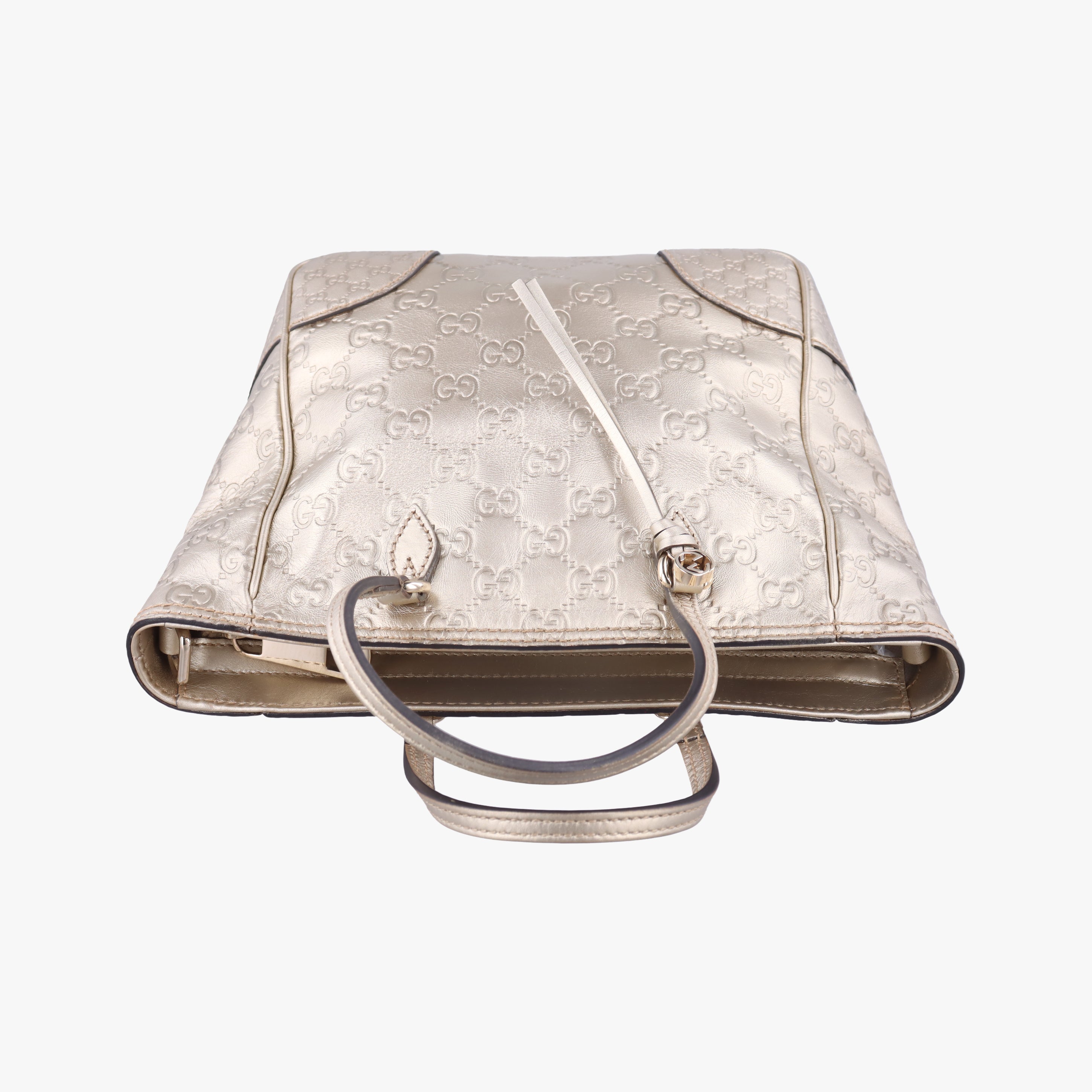 Pre-owned Gucci Bree Golden Leather 353121 shoulderbag | stylenewstar