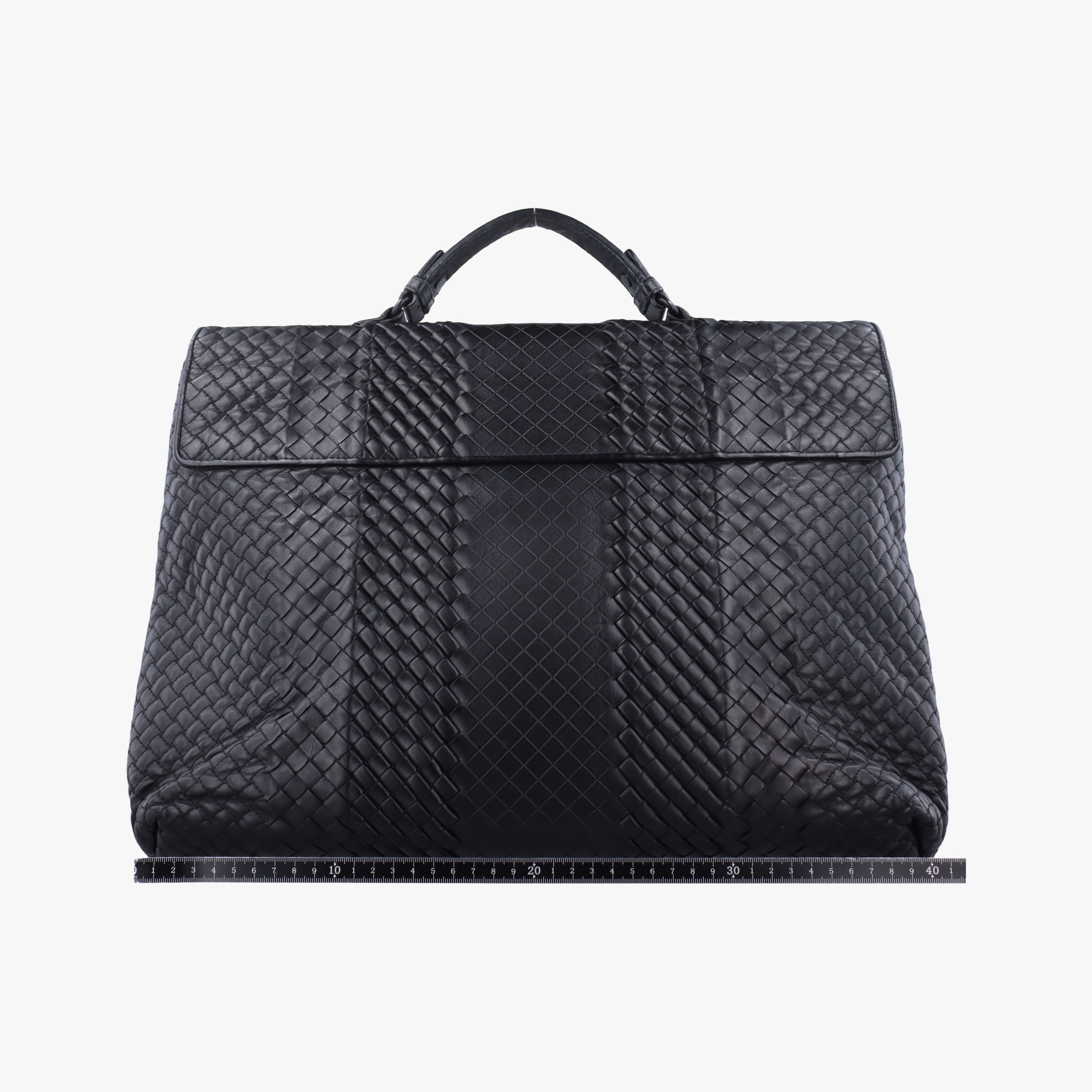 Pre-owned Bottega Veneta Intrecciato Black lambskin  handbag | stylenewstar