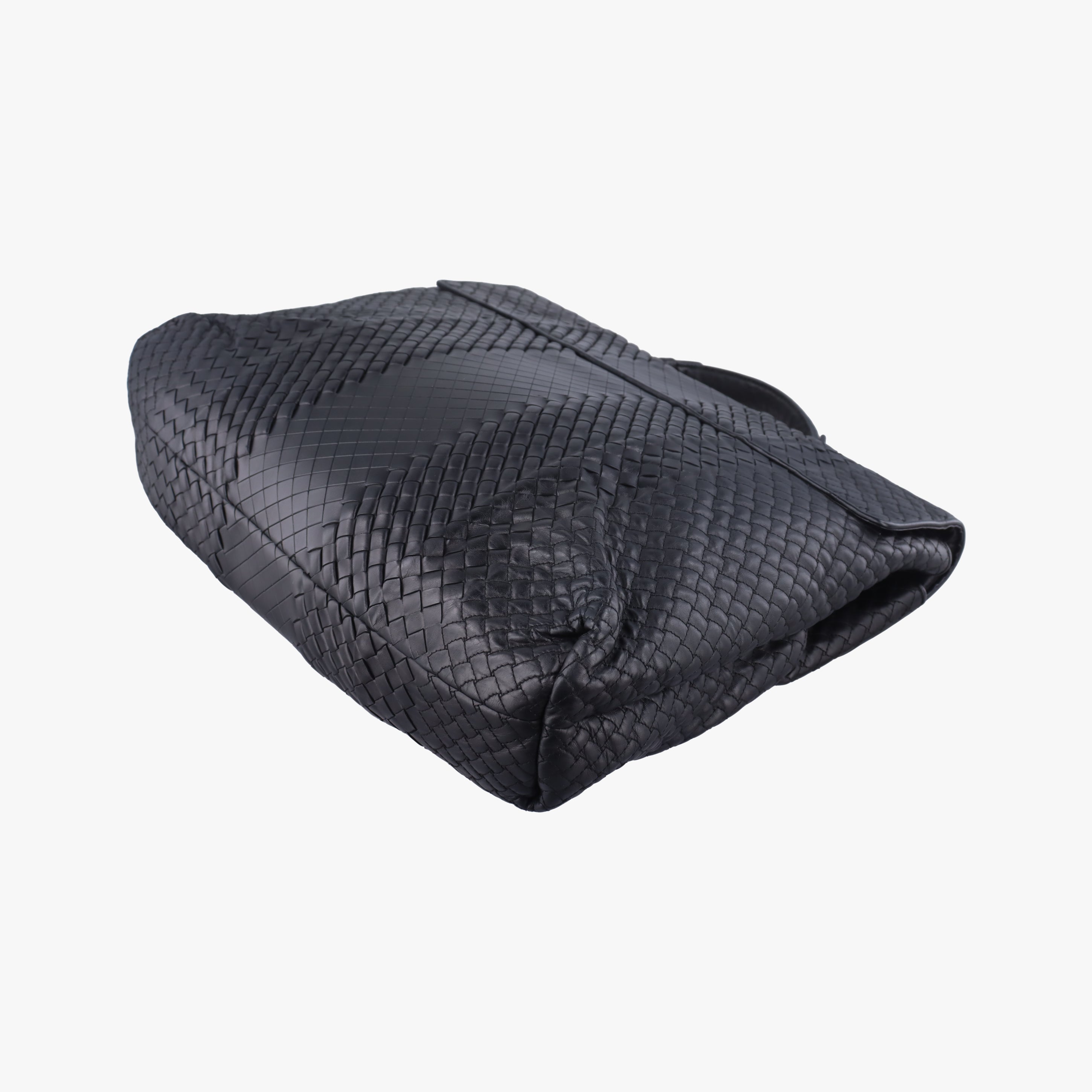 Pre-owned Bottega Veneta Intrecciato Black lambskin  handbag | stylenewstar