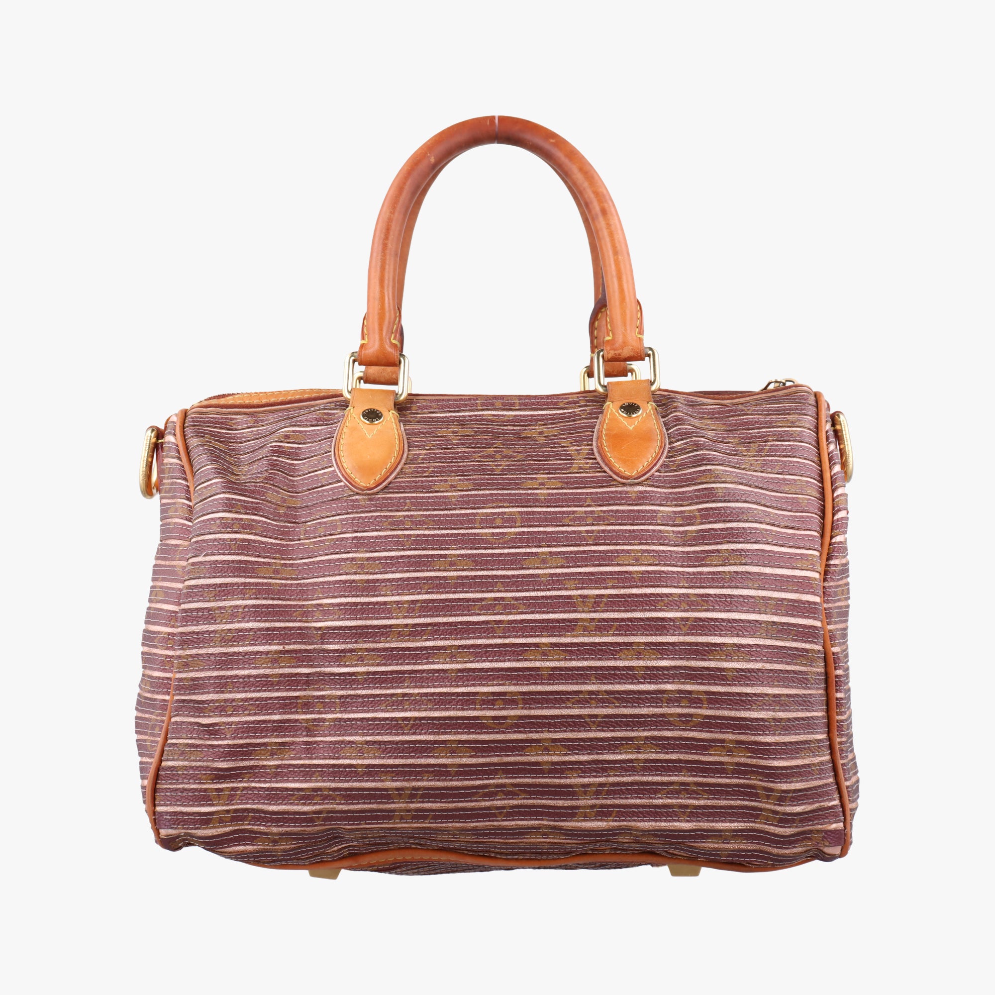 Pre-owned Louis Vuitton Eden Speedy Bandouliere 30 beige×PECHE Monogram Eden Canvas M40357 handbag | stylenewstar