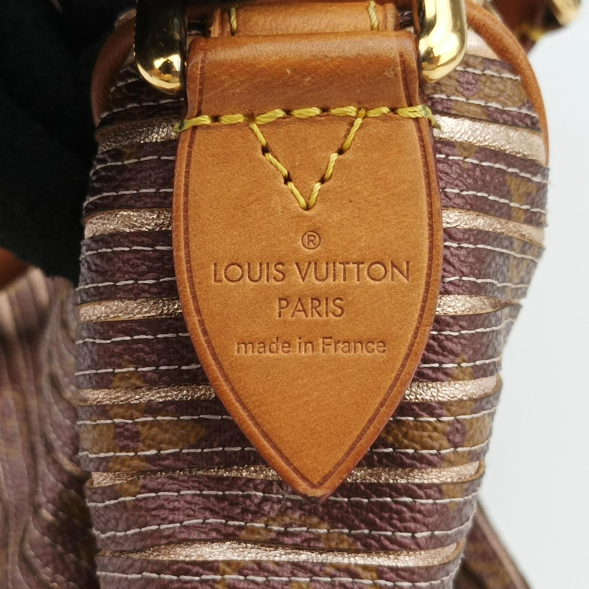 Pre-owned Louis Vuitton Eden Speedy Bandouliere 30 beige×PECHE Monogram Eden Canvas M40357 handbag | stylenewstar