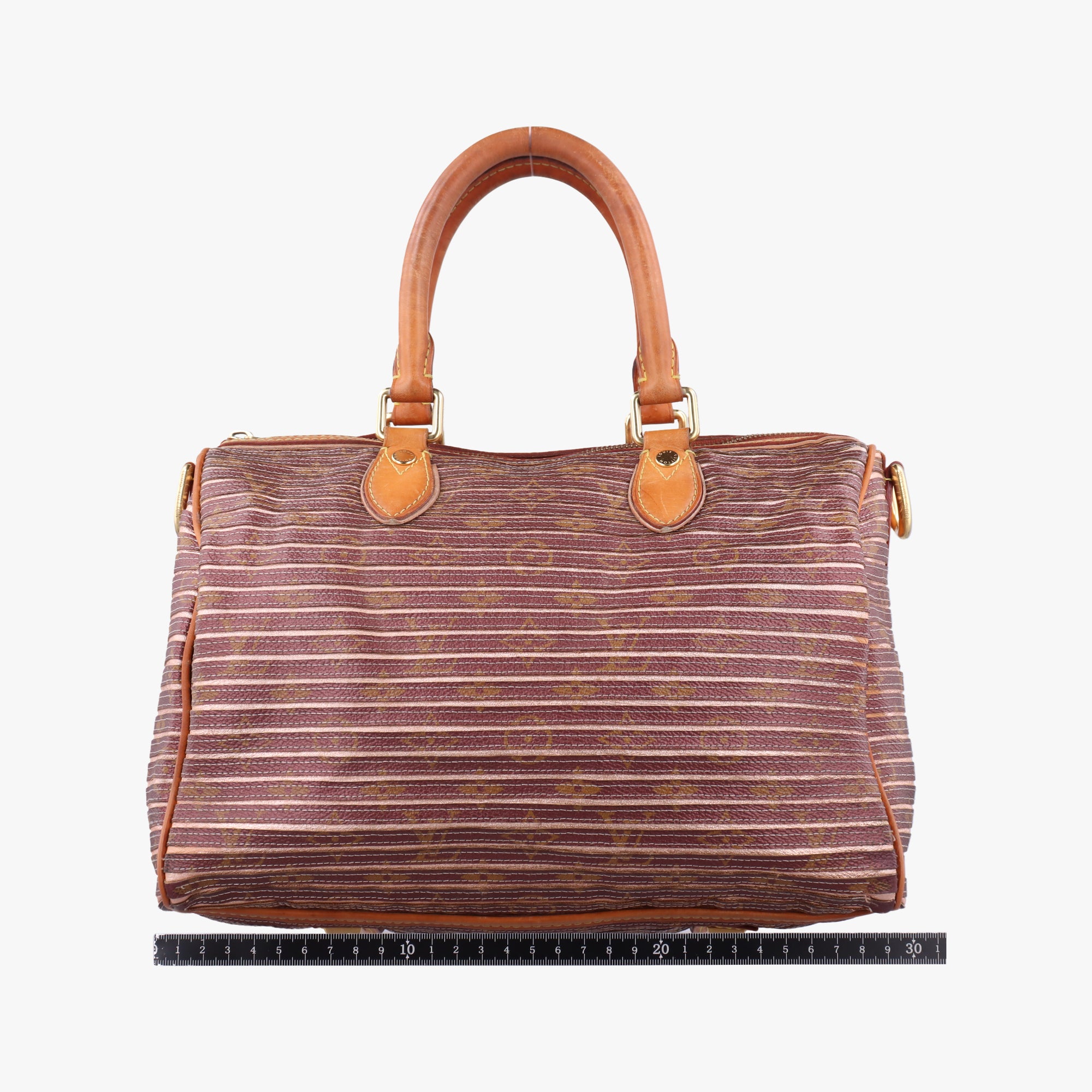 Pre-owned Louis Vuitton Eden Speedy Bandouliere 30 beige×PECHE Monogram Eden Canvas M40357 handbag | stylenewstar