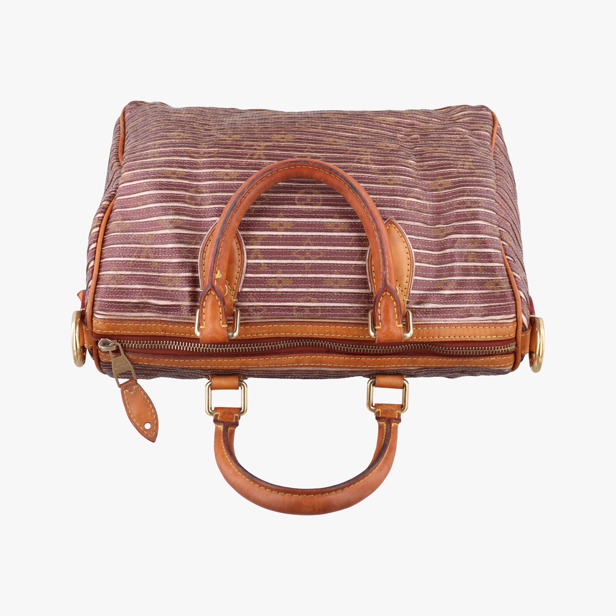 Pre-owned Louis Vuitton Eden Speedy Bandouliere 30 beige×PECHE Monogram Eden Canvas M40357 handbag | stylenewstar