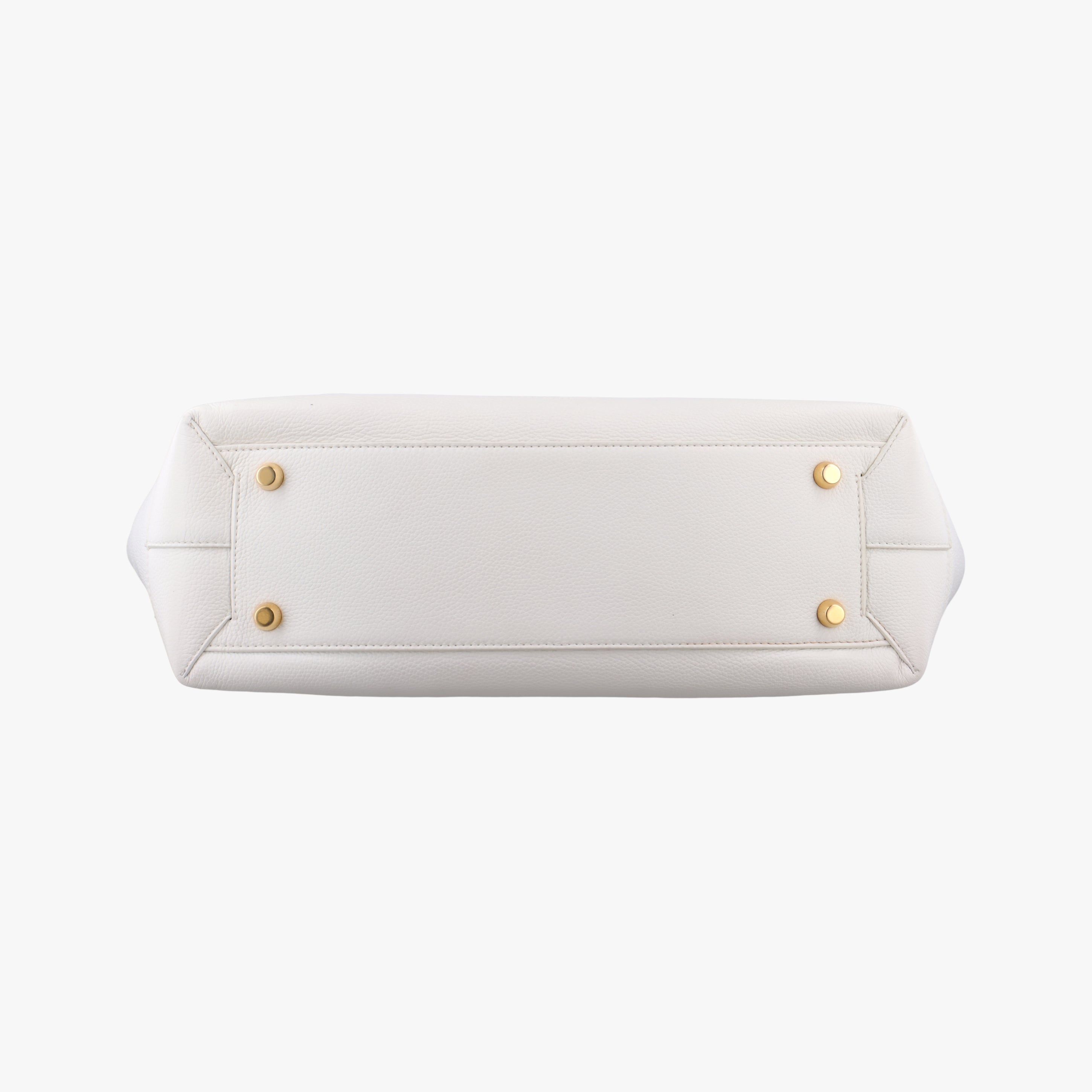 Secondhand Bottega Veneta ARCO White Leather  handbag | stylenewstar