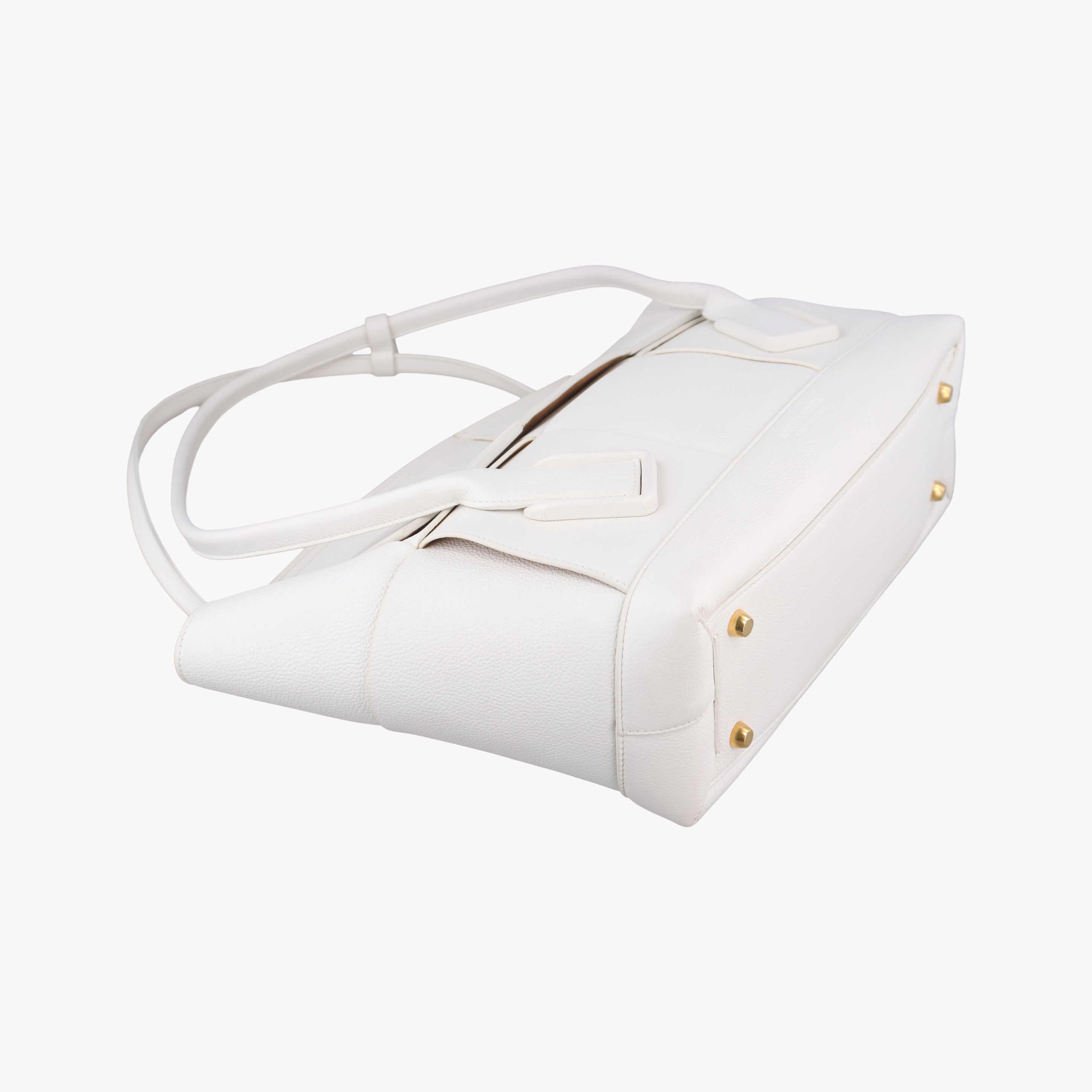 Secondhand Bottega Veneta ARCO White Leather  handbag | stylenewstar