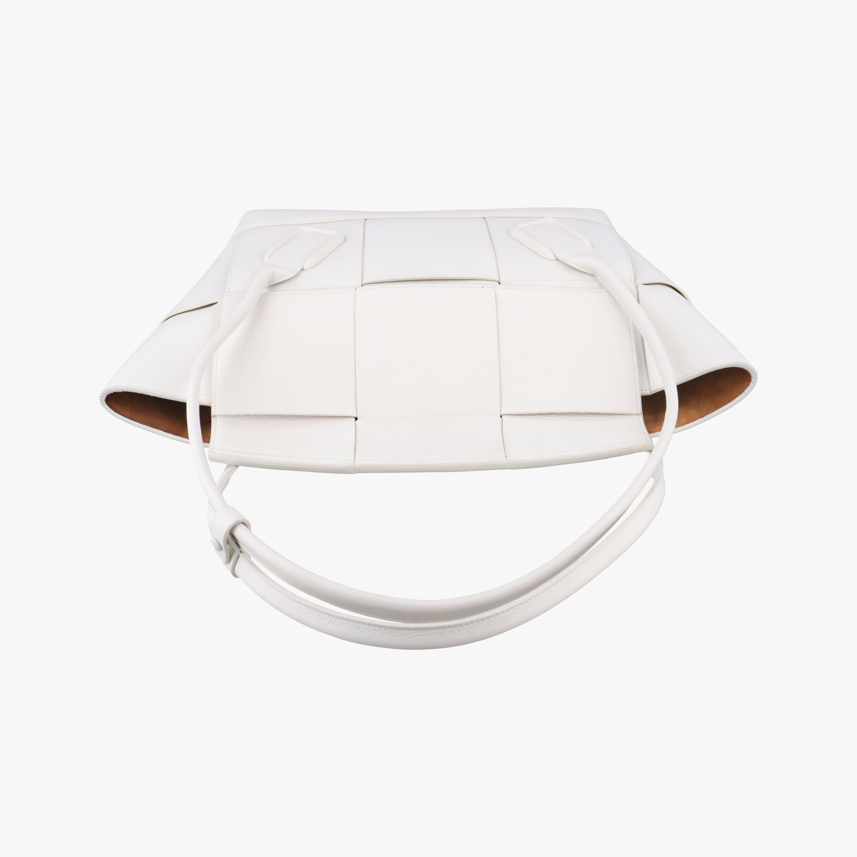 Secondhand Bottega Veneta ARCO White Leather  handbag | stylenewstar