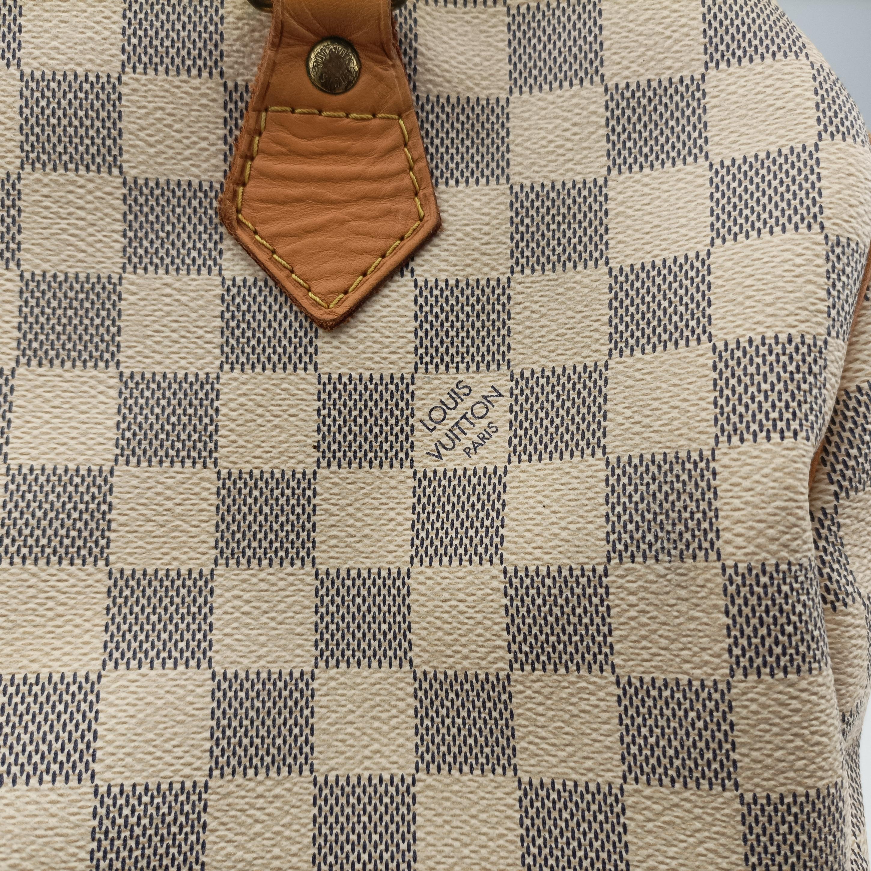 Pre-owned Louis Vuitton SPEEDY 30 Azur Damier Canvas N41533 handbag | stylenewstar