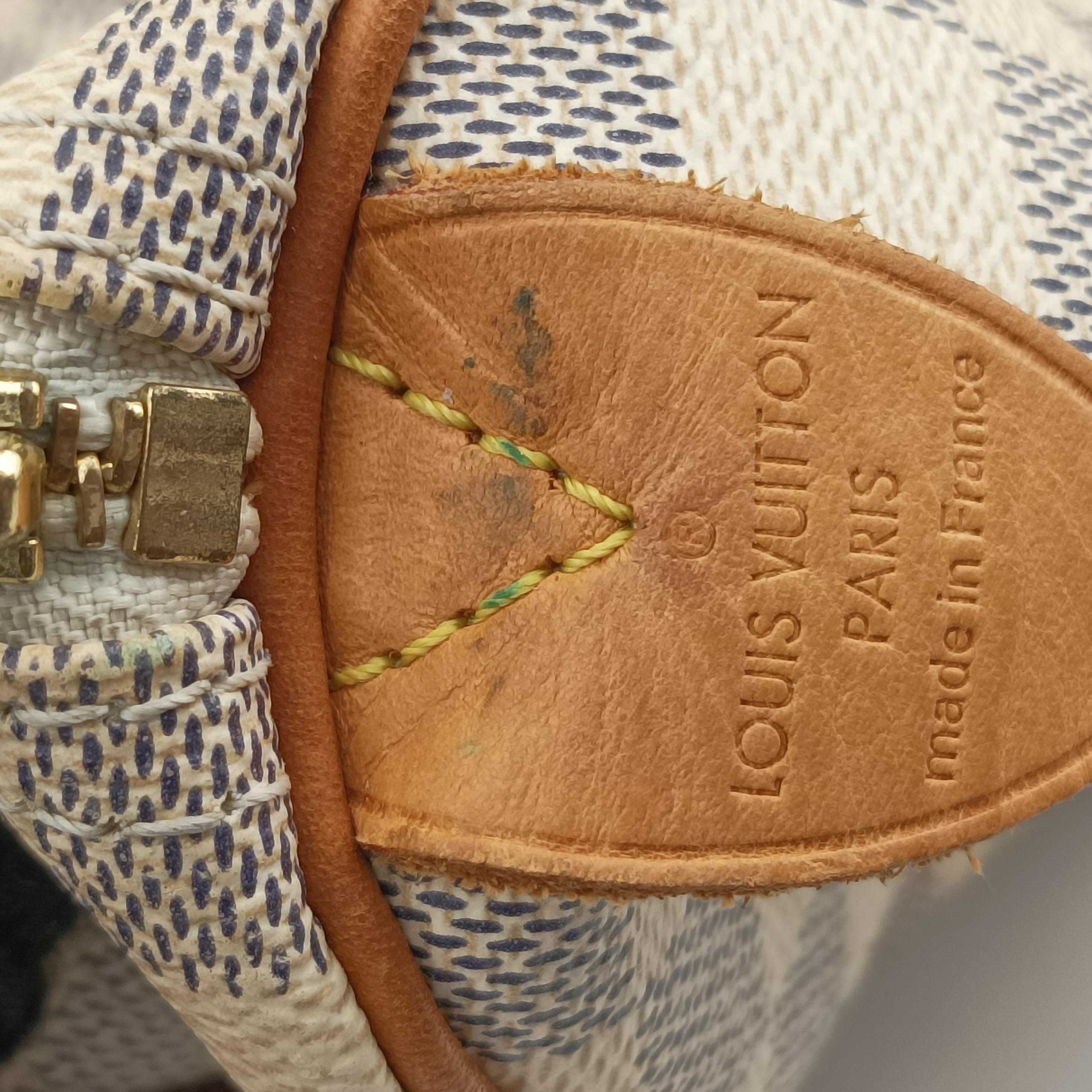 Pre-owned Louis Vuitton SPEEDY 30 Azur Damier Canvas N41533 handbag | stylenewstar
