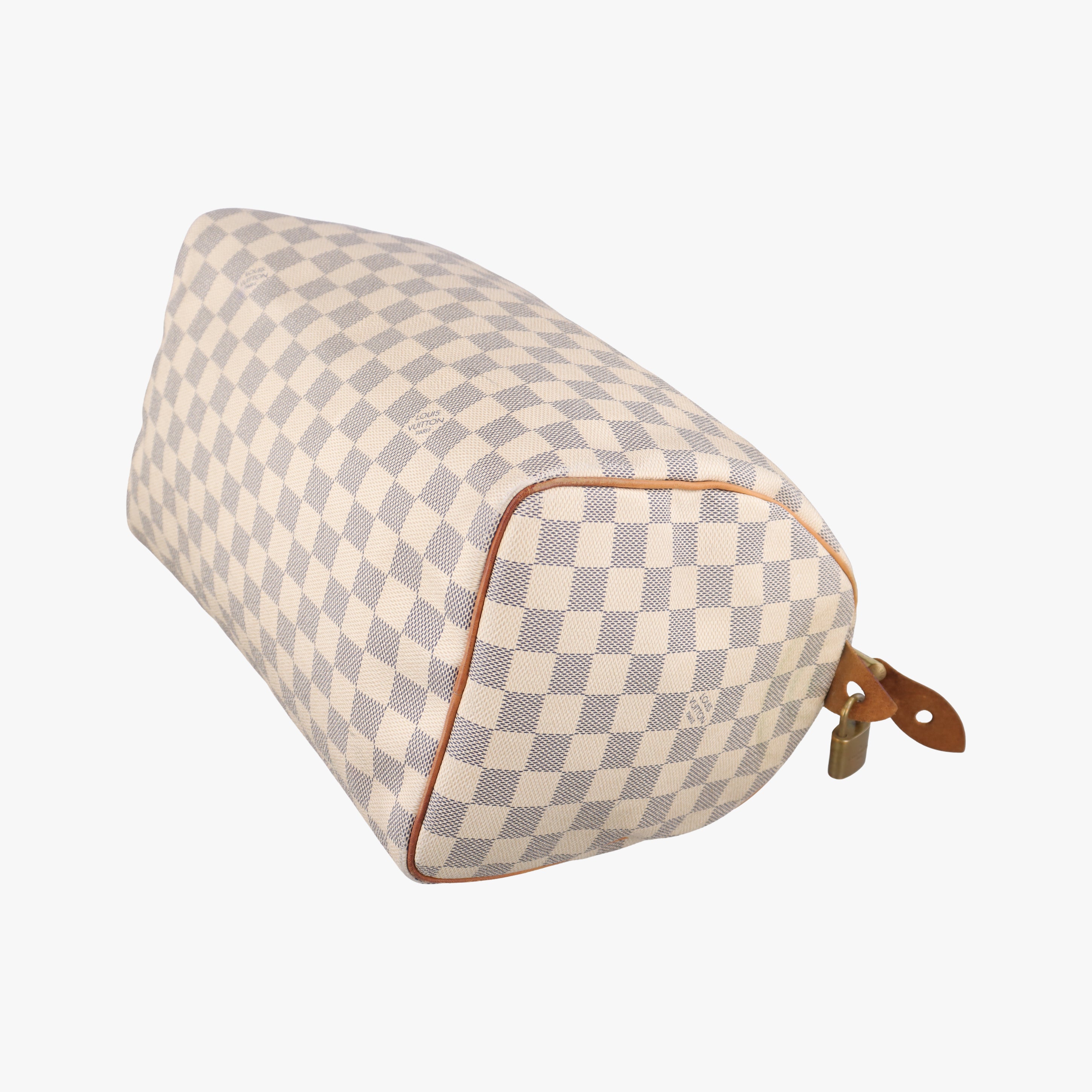 Pre-owned Louis Vuitton SPEEDY 30 Azur Damier Canvas N41533 handbag | stylenewstar