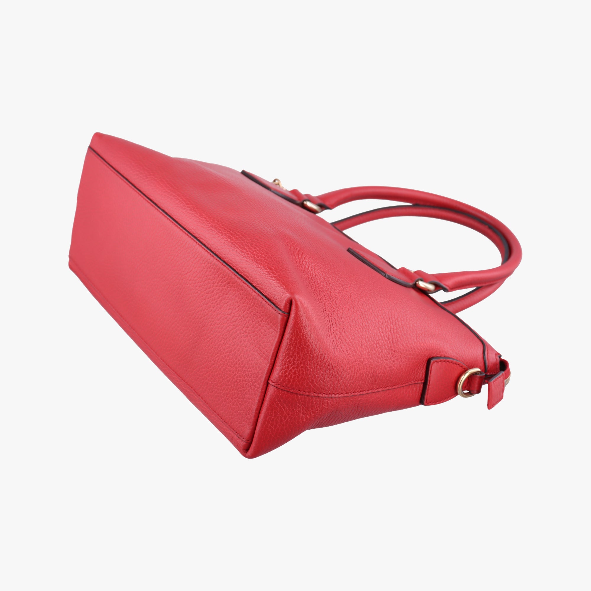 Pre-owned Gucci interlocking G Charmy Red Leather 449659 shoulderbag | stylenewstar