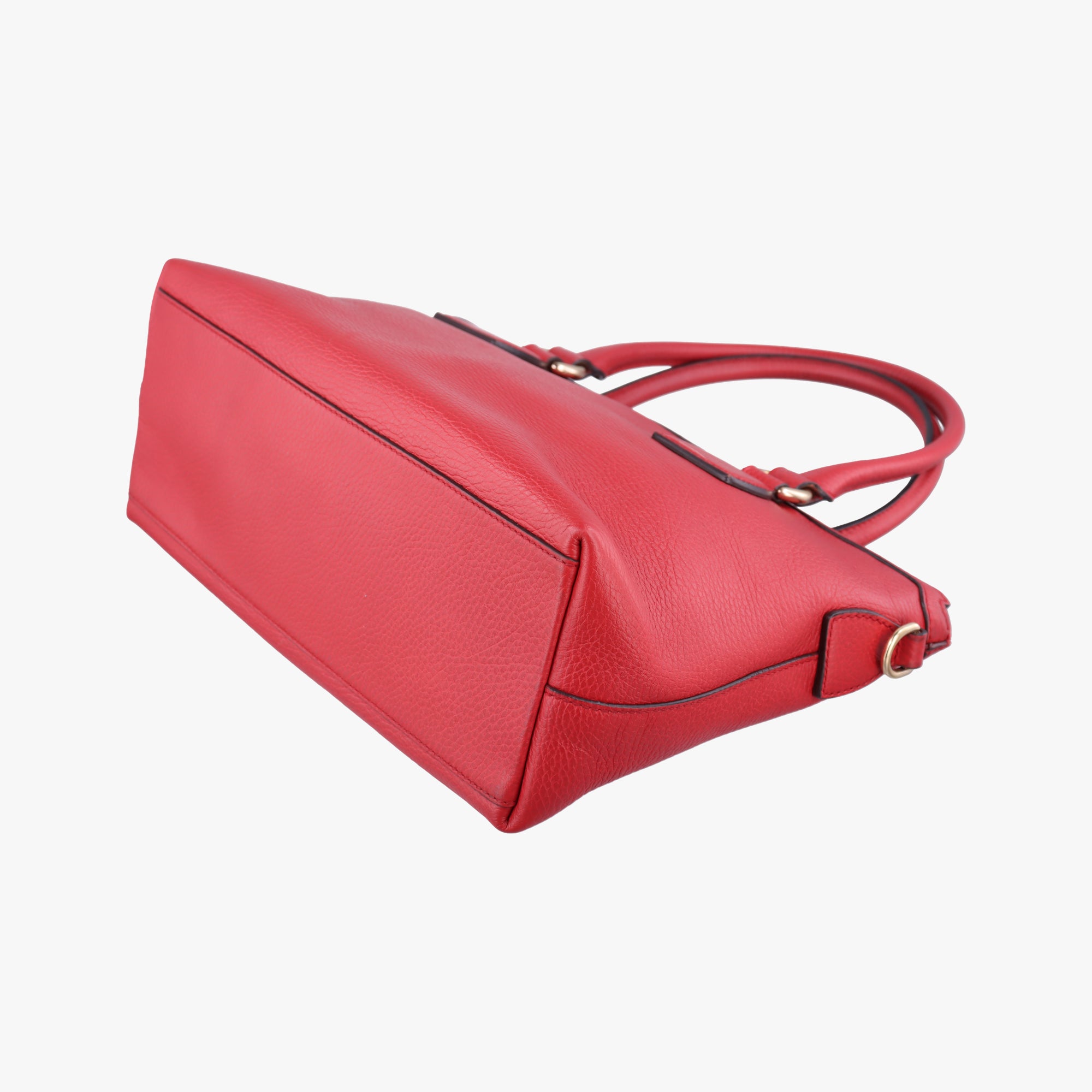 Pre-owned Gucci interlocking G Charmy Red Leather 449659 shoulderbag | stylenewstar