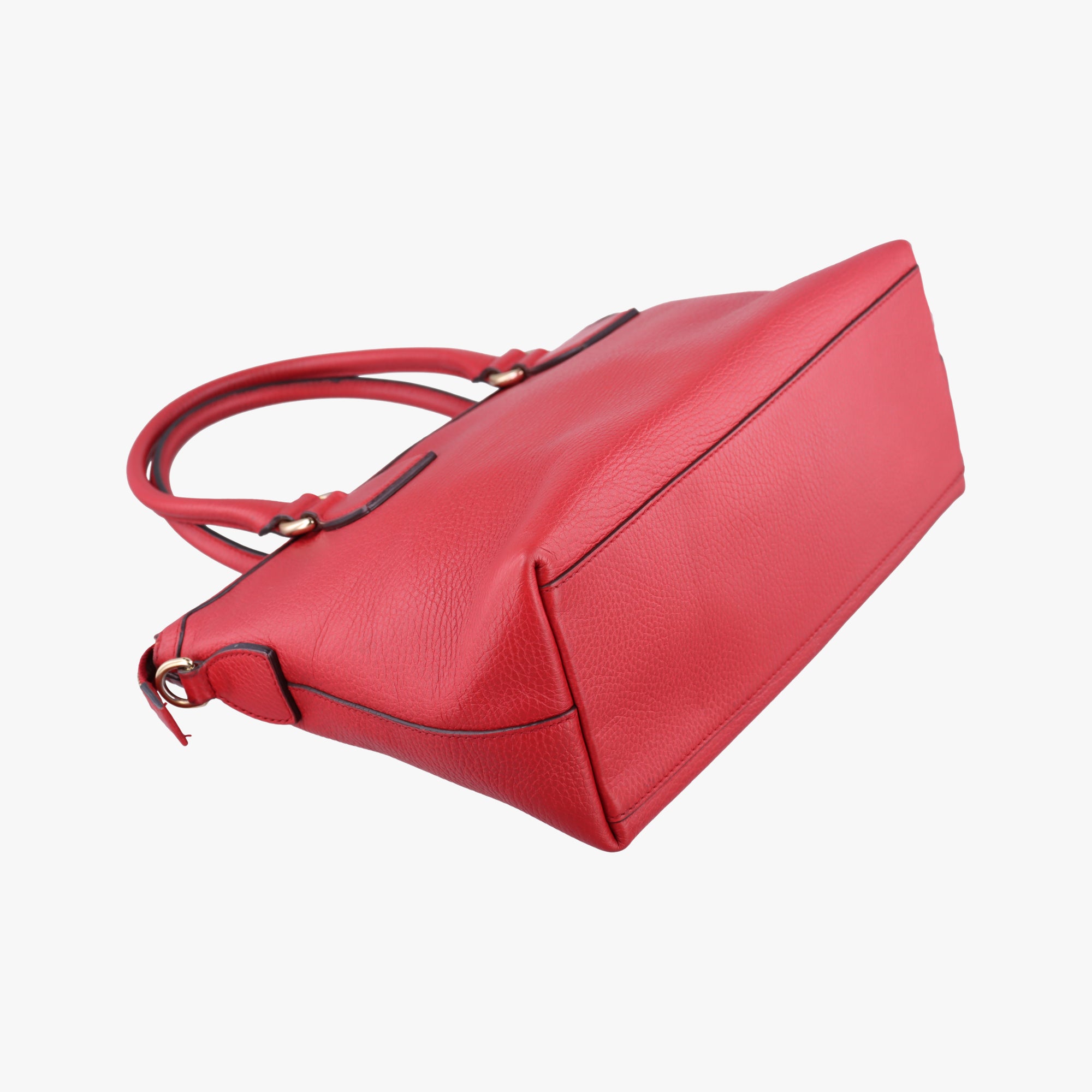 Pre-owned Gucci interlocking G Charmy Red Leather 449659 shoulderbag | stylenewstar